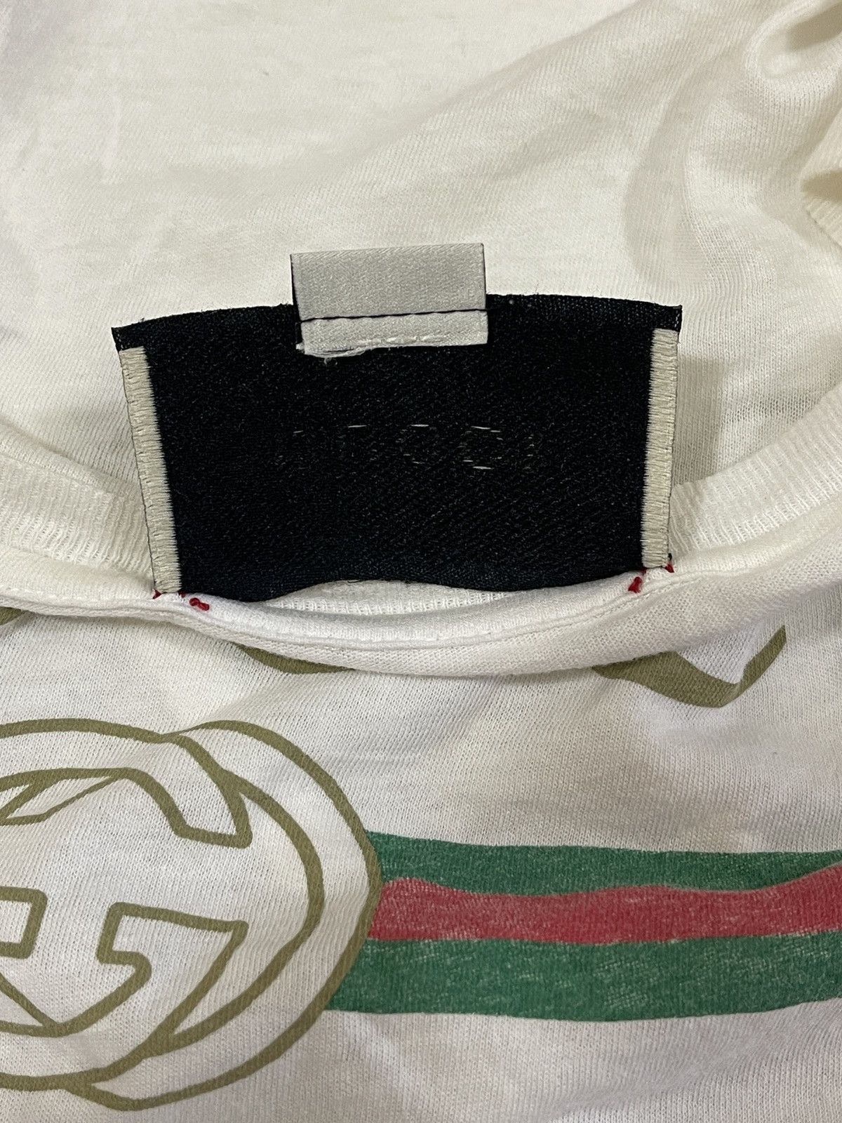Gucci 🔥A$AP ROCKY🔥Gucci Classic Logo White Tee - size L Size US L / EU 52-54 / 3 - 6 Thumbnail