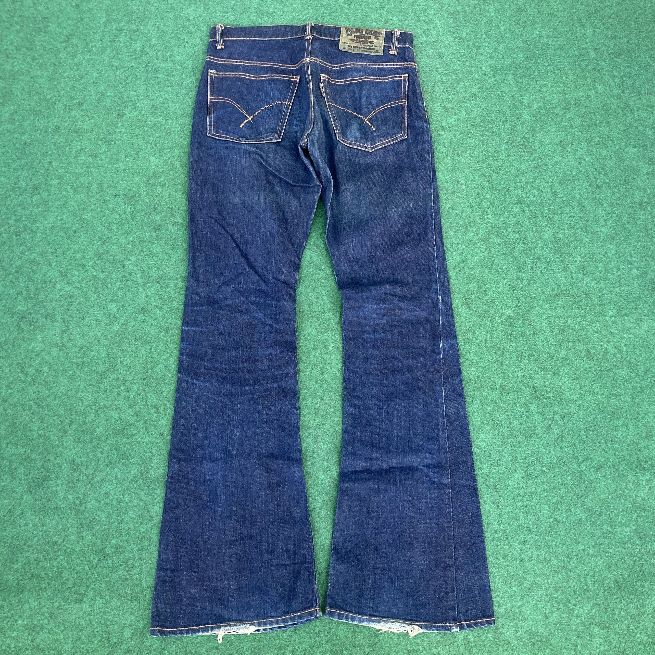 Blue Blue Japan × Japanese Brand × Kapital 31x33 Vtg Blue Blue Bootcut Market HR Market Jeans Size US 30 / EU 46 - 10 Thumbnail