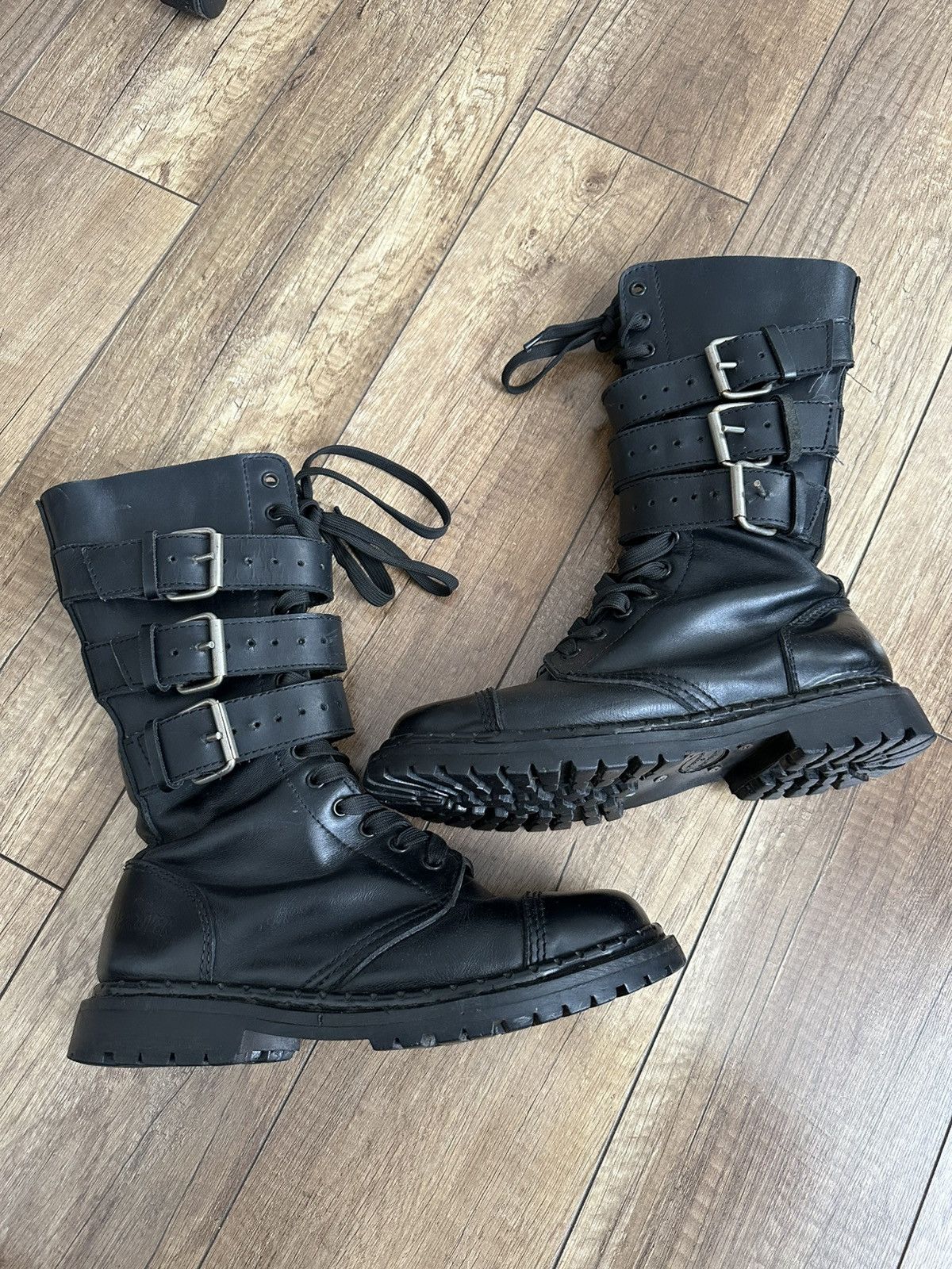 Undercover Undercover Vintage High Top Leather Boots Vintage Size US 8 / EU 41 - 4 Thumbnail