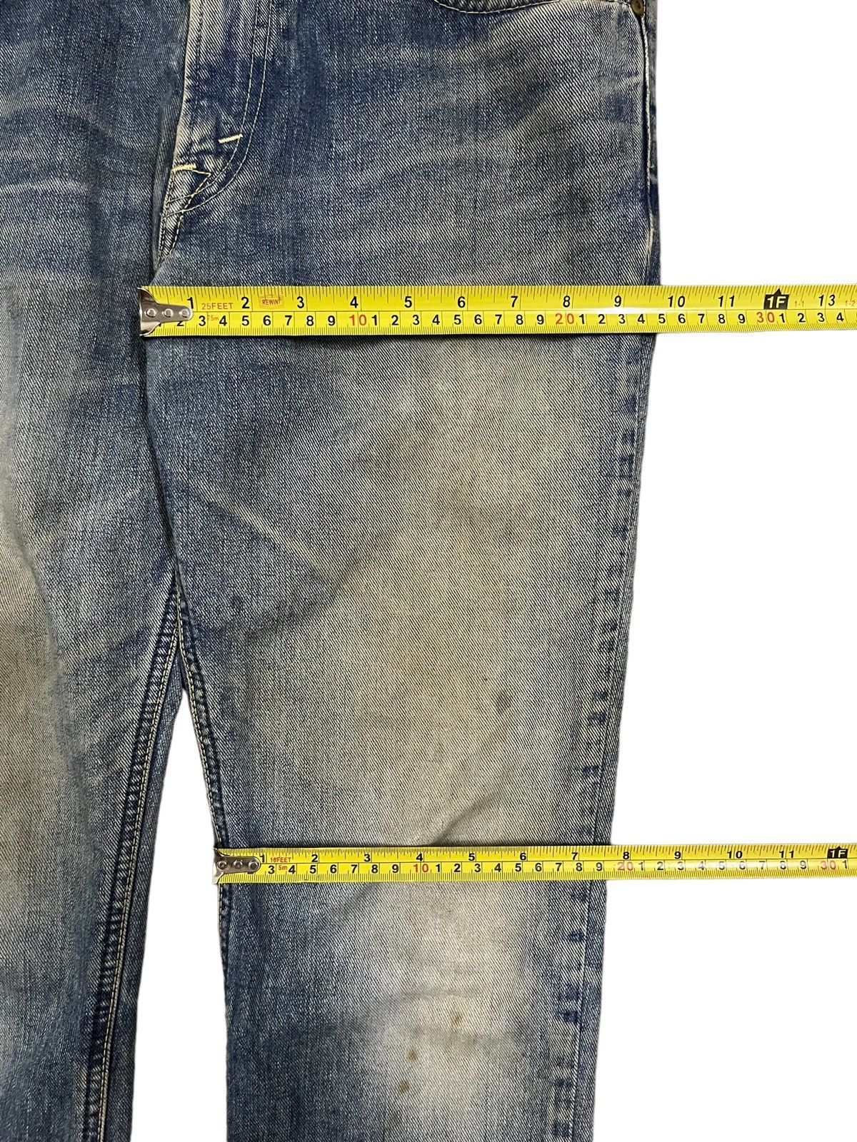 Japanese Brand × Lee Vintage Lee Mud Wash Distressed Straight Cut Classic Jeans Size US 32 / EU 48 - 16 Thumbnail
