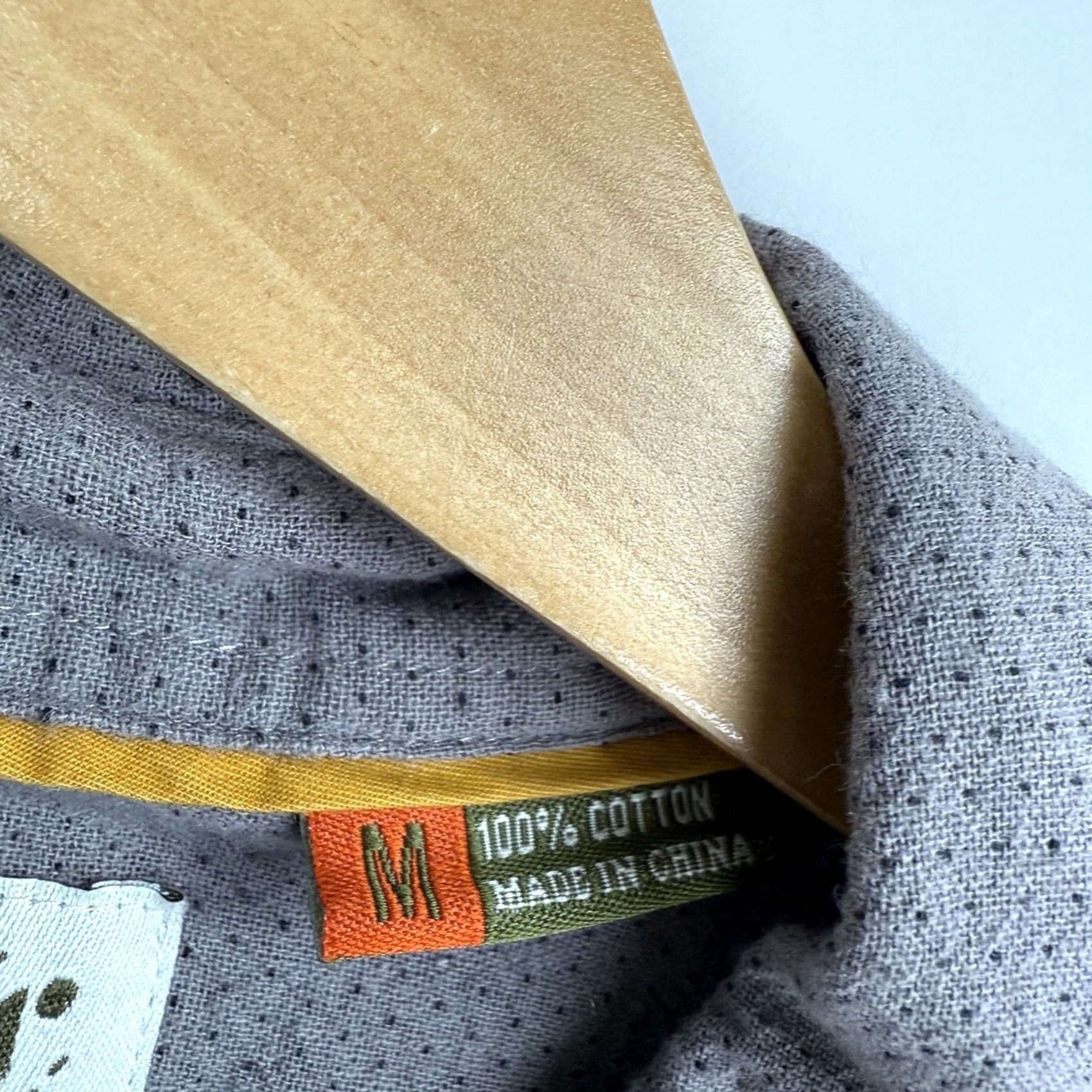 Howler Brothers Howler Brothers Shirt Mens Medium Button-Up Gray Long Sleeve Hiking Outdoors Knit Cotton Polka Dot Casual Travel Workwear Size US M / EU 48-50 / 2 - 3 Thumbnail