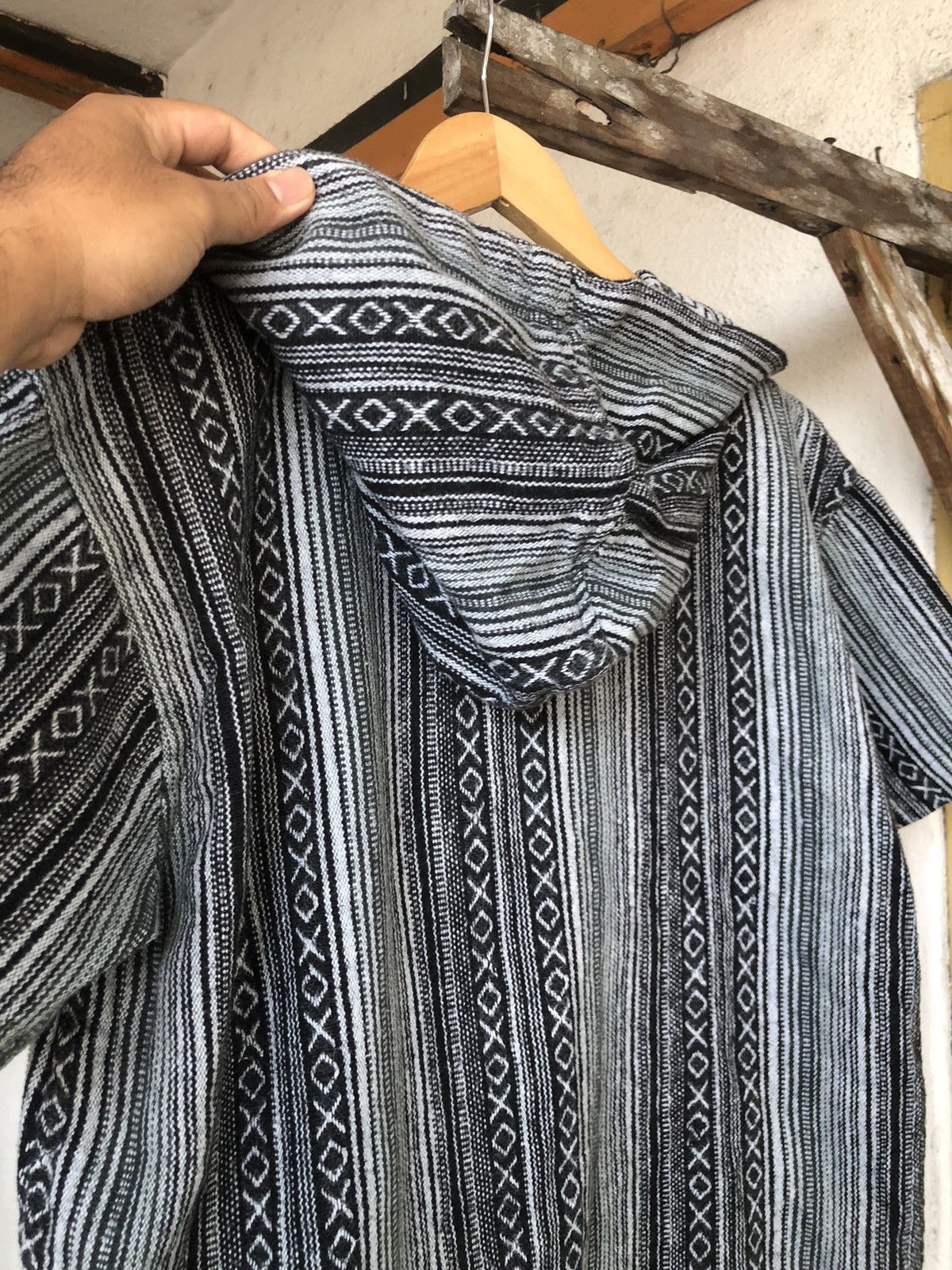 Vintage Vintage Lakhay Knit Cotton Hitchhiker Boho Hoodie Like Coogi Size US S / EU 44-46 / 1 - 17 Thumbnail