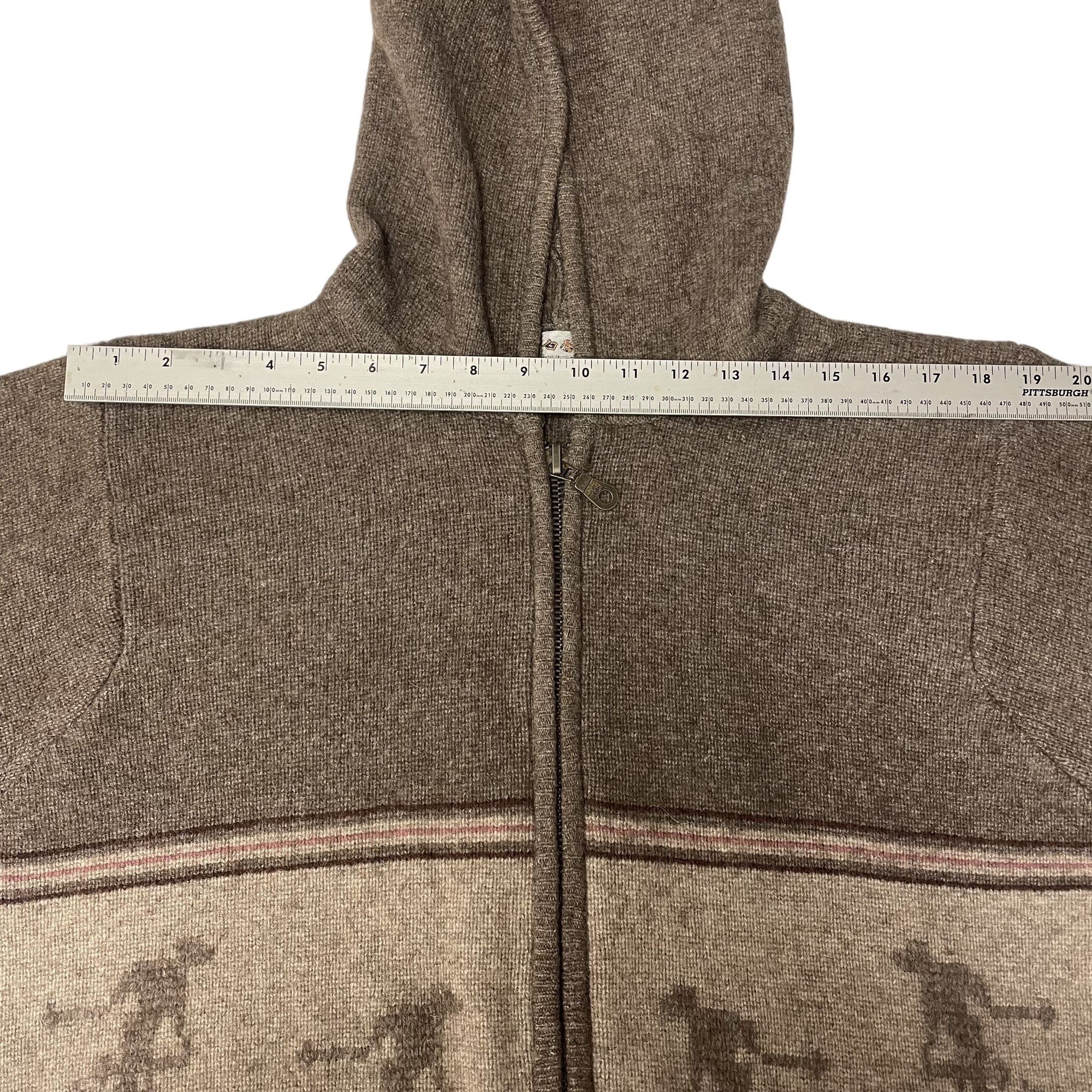 Other Vtg Heather Brown KNIT Wool Blend Zip Cardigan Jacket Size US M / EU 48-50 / 2 - 8 Thumbnail