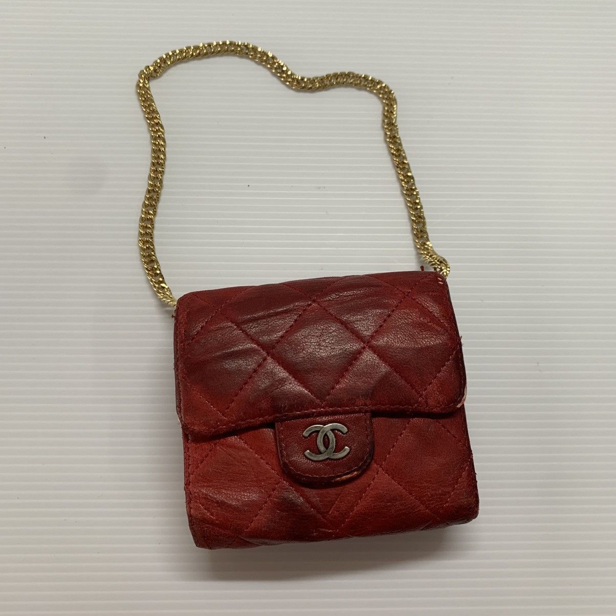 Chanel Chanel Red Leather Wallet Size ONE SIZE - 1 Thumbnail