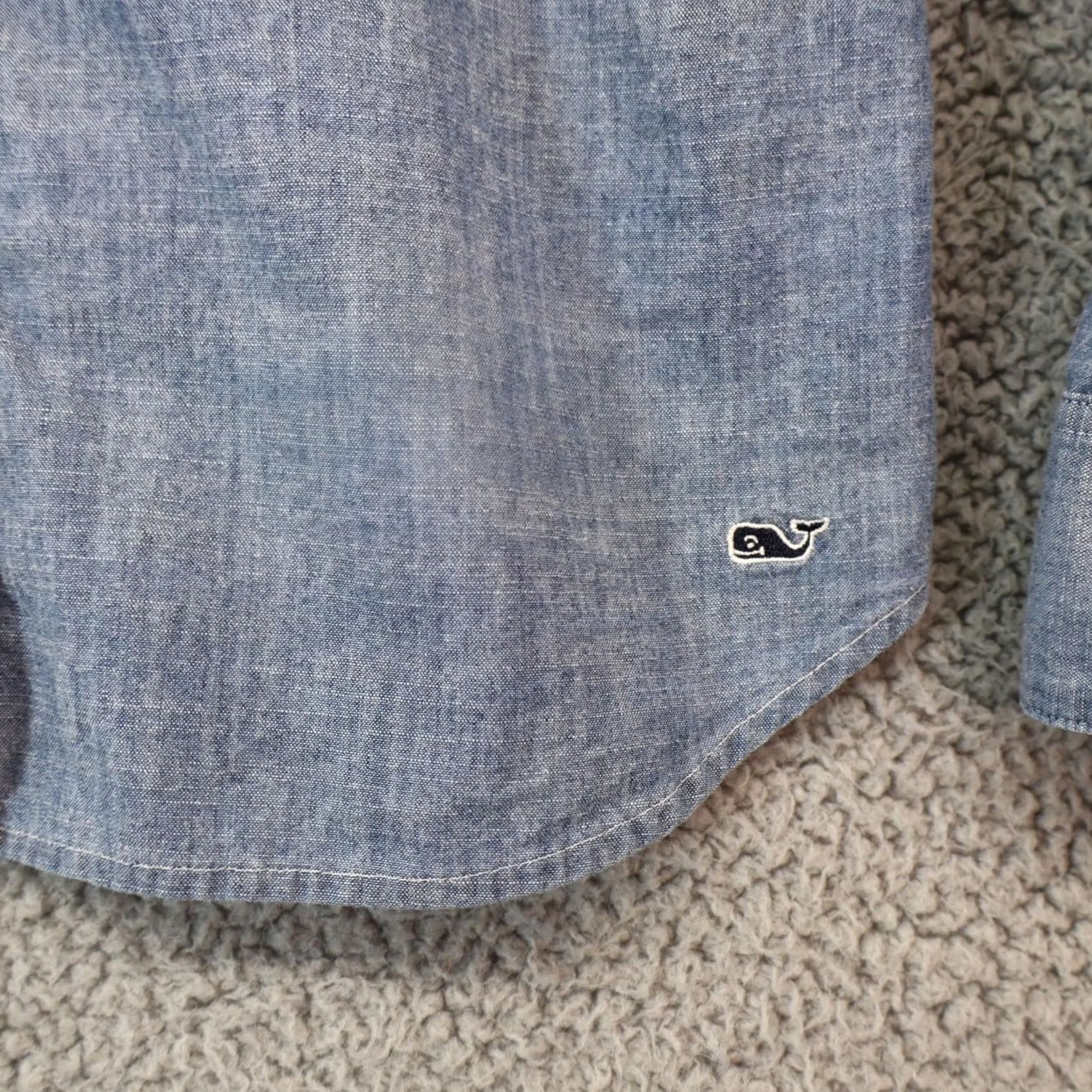 Vineyard Vines Vineyard Vines Shirt Chambray Button Up Womens Size 2 Blue Shirt Size XS / US 0-2 / IT 36-38 - 3 Thumbnail