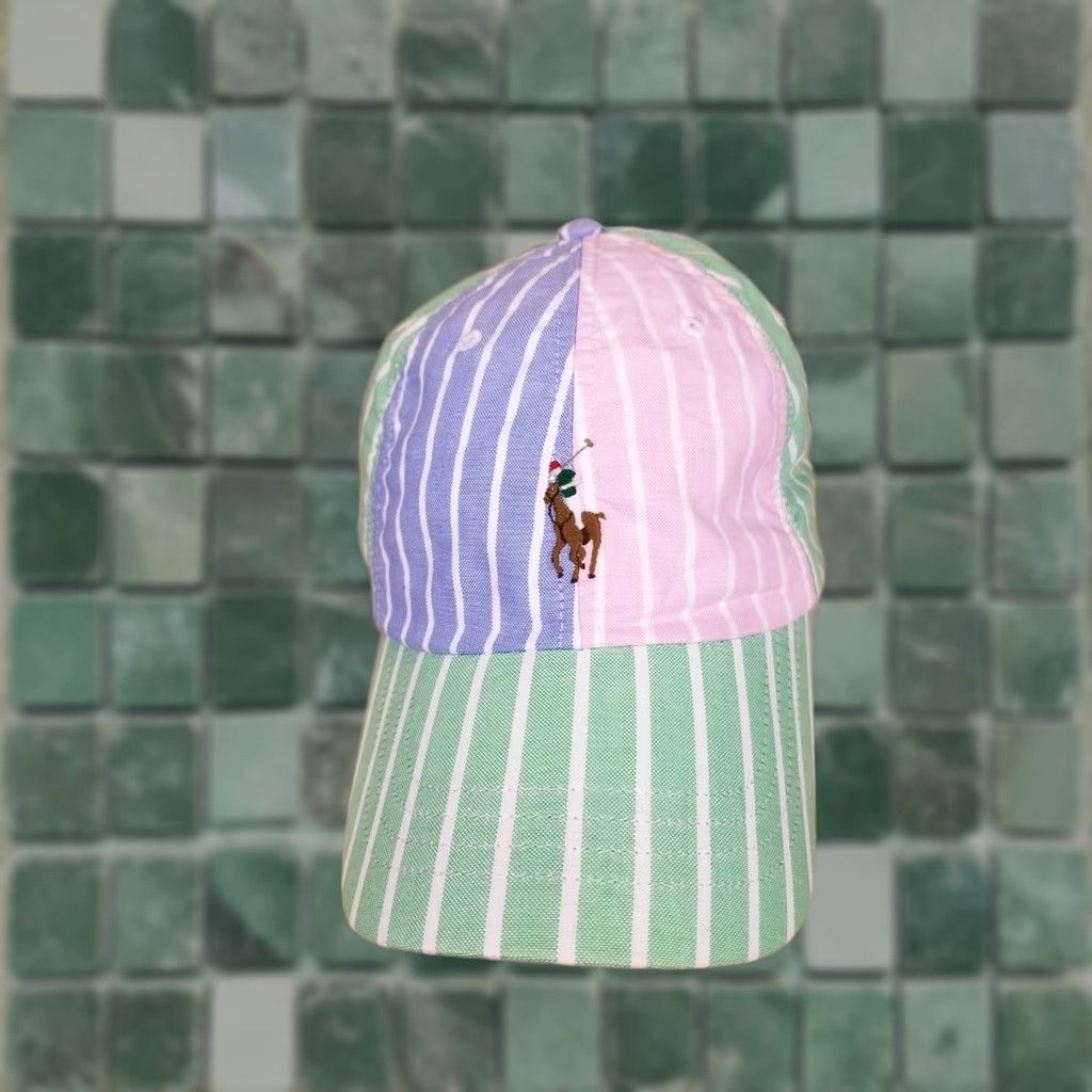 Ralph Lauren VINTAGE Ralph Lauren Polo Striped Oxford Cotton Hat Size US M / EU 48-50 / 2 - 1 Thumbnail