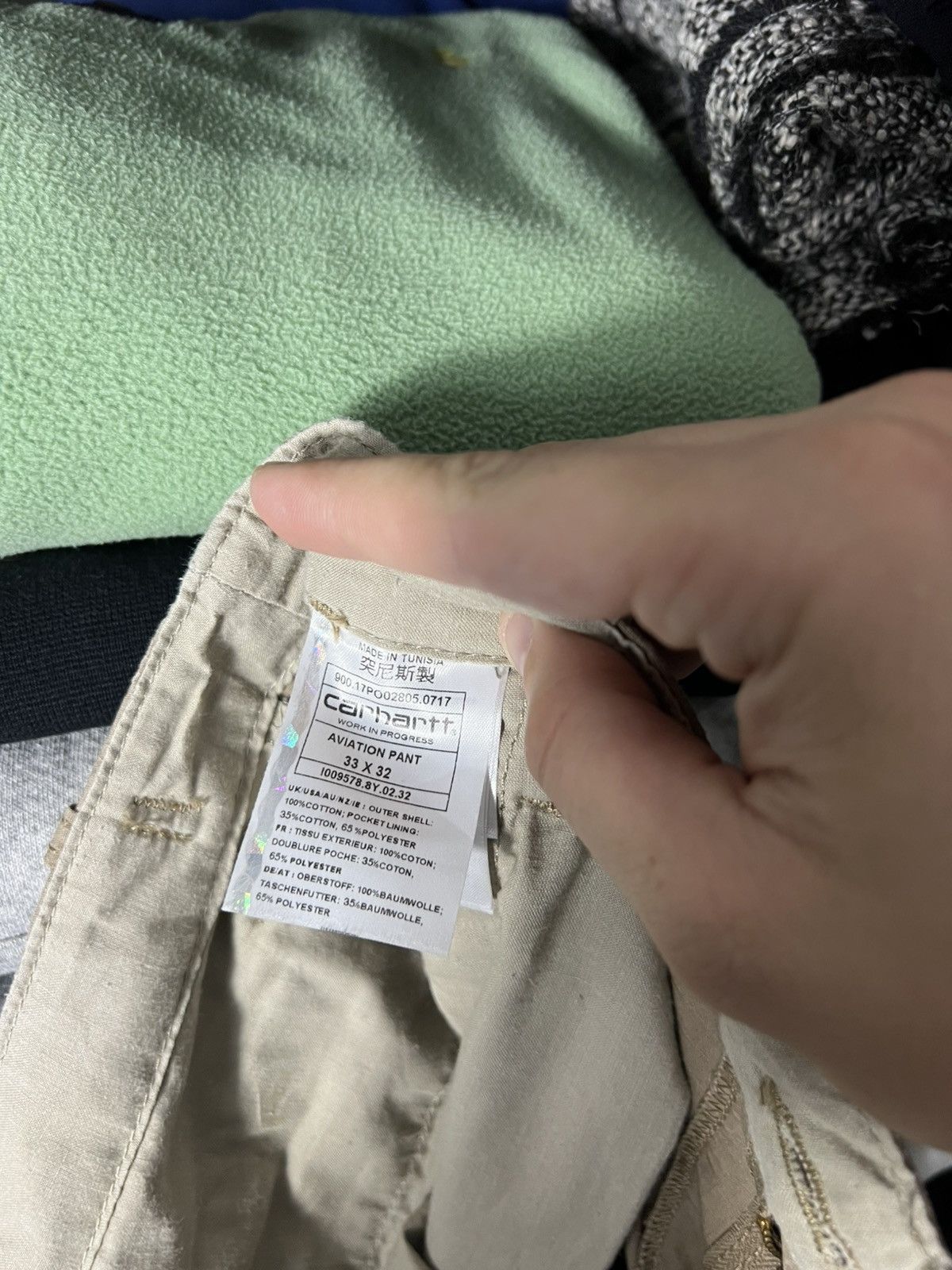 Carhartt 👖 Carhartt WIP Aviation Pants Beige Size 33/32 Size US 33 - 12 Thumbnail