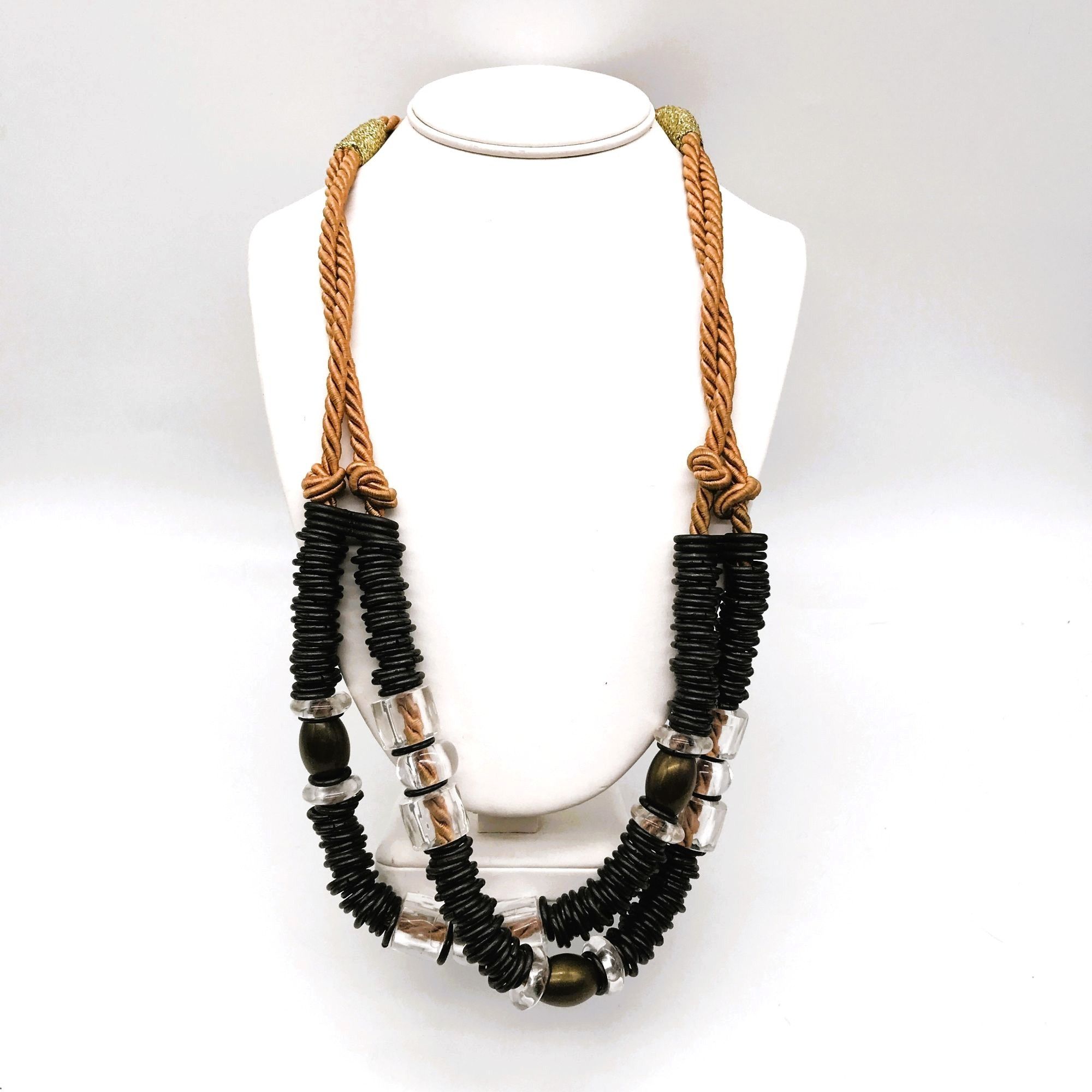 Handmade Tribal Ethnic Necklace Boho Brutalist Artisanal Warrior Stat Size ONE SIZE - 2 Thumbnail