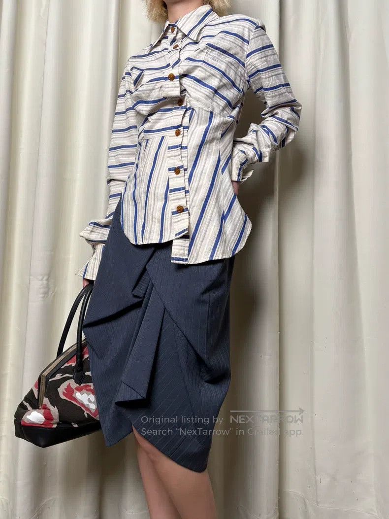 Vivienne Westwood Vivienne Westwood Vintage Striped Shirt Size S / US 4 / IT 40 - 5 Thumbnail