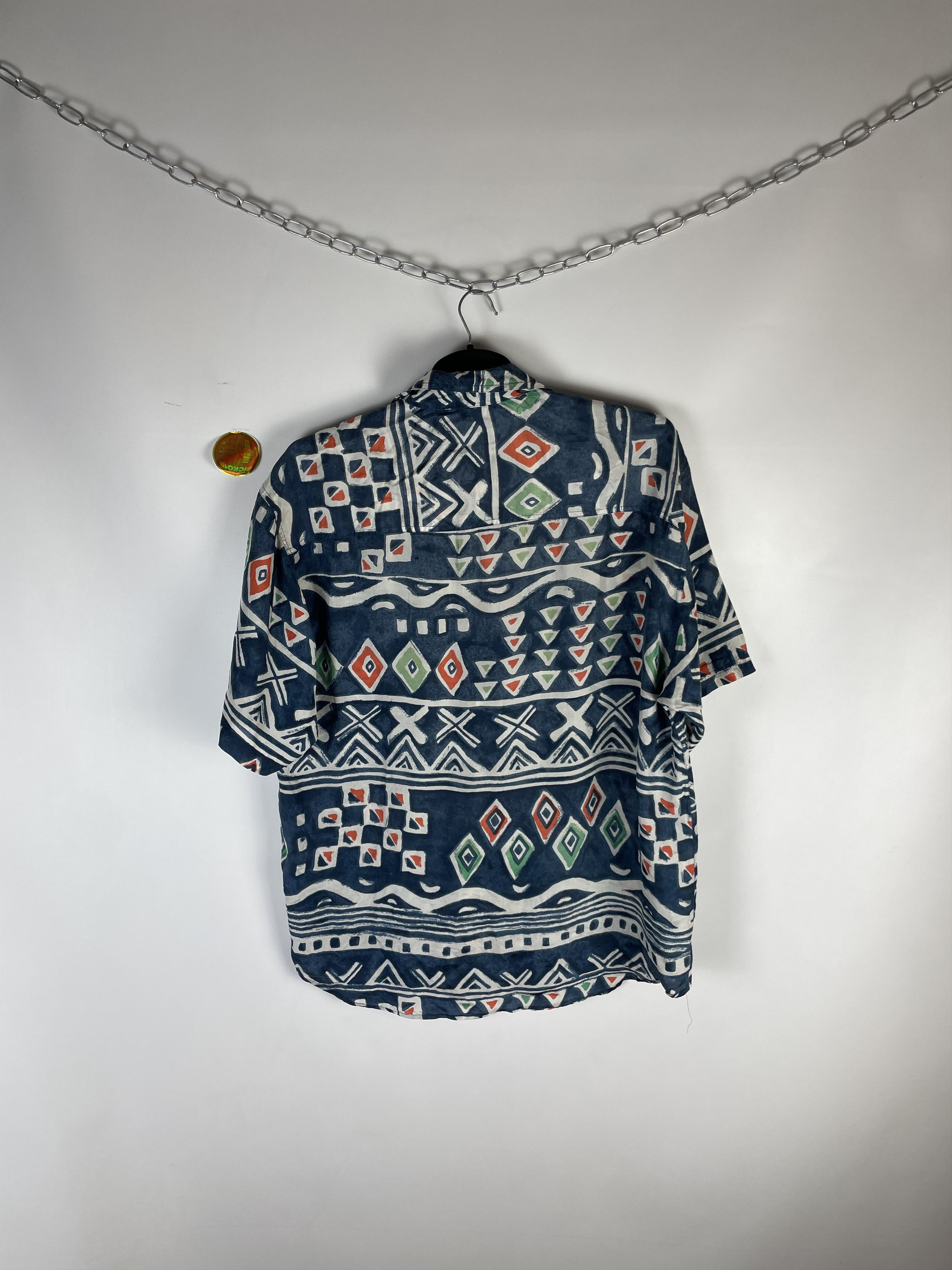 Other Vintage Crazy Aloha Hawaiian Shirt 100% Silk Size US L / EU 52-54 / 3 - 7 Thumbnail
