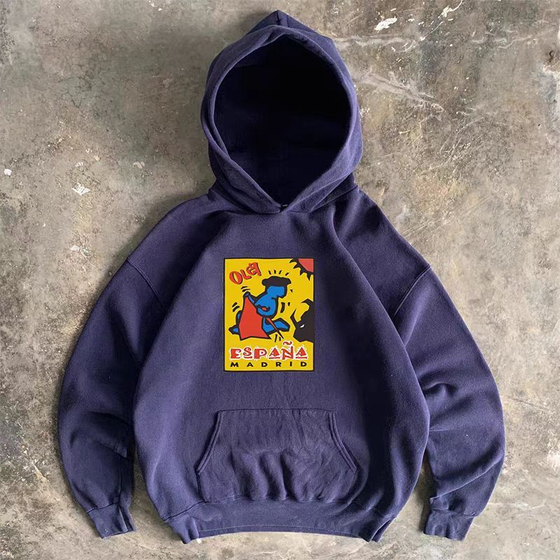 Japanese Brand × Vintage Purple washed vintage matador print hoodie Size US L / EU 52-54 / 3 - 1 Thumbnail