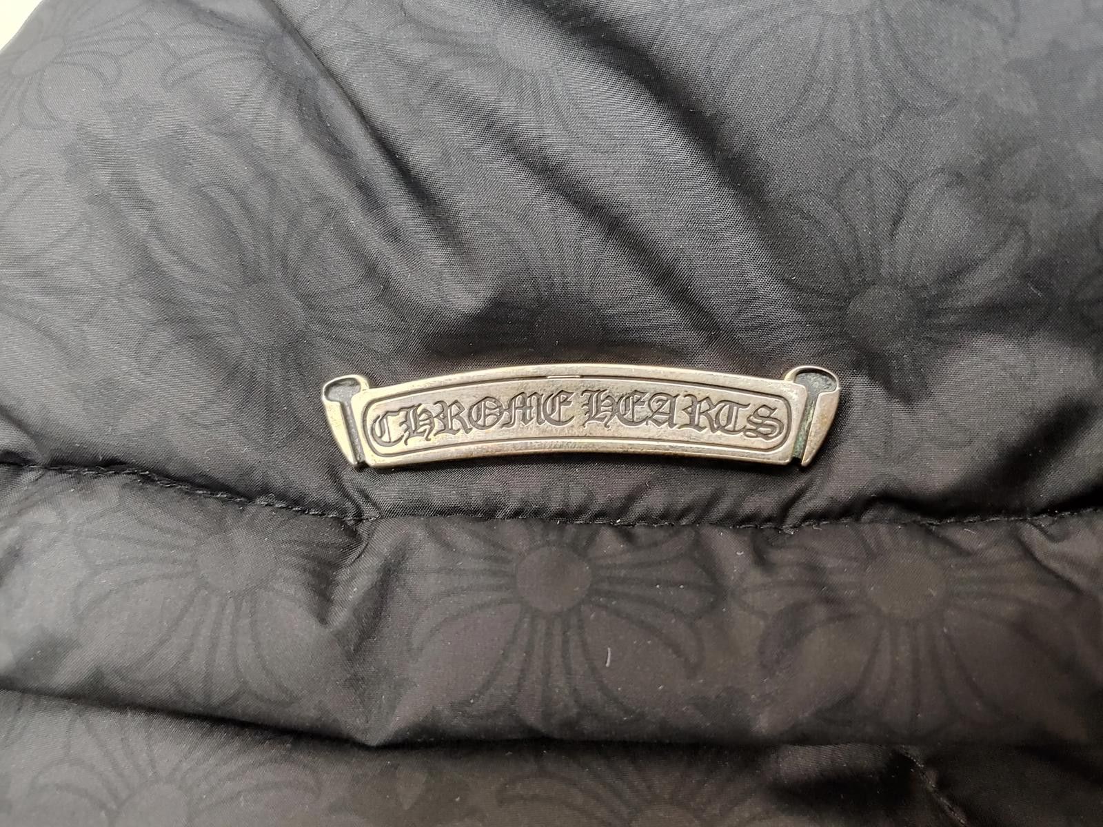 Chrome Hearts Chrome Hearts Plus Pattern Puffer Jacket in Black Size US XL / EU 56 / 4 - 9 Thumbnail