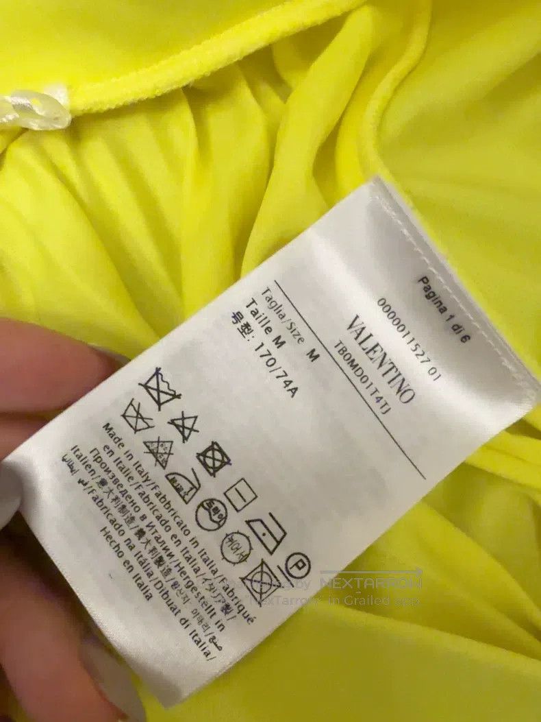 Valentino Valentino Pleated skirt fluorescent yellow Size M / US 6-8 / IT 42-44 - 2 Thumbnail
