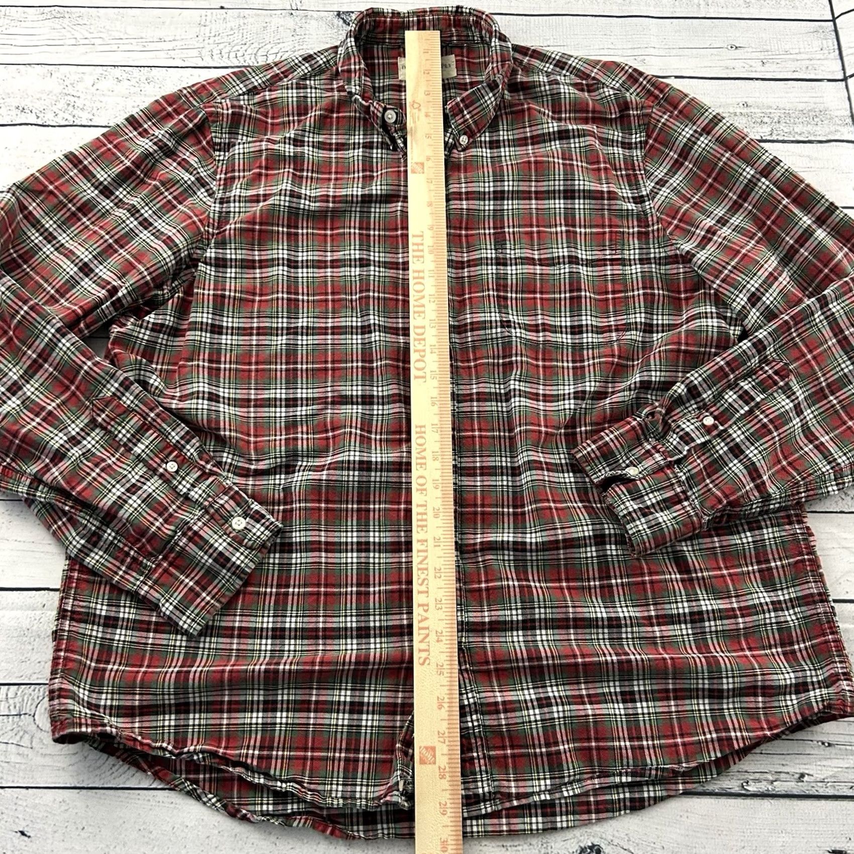 Ralph Lauren Ralph Lauren Denim & Supply Long Sleeve Plaid Button Front Shirt Mens XXL Red Size US XXL / EU 58 / 5 - 3 Thumbnail