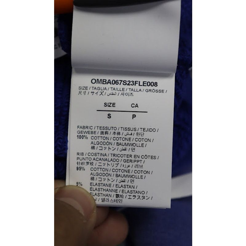 Off-White o1rshd1 Wave Off Boxy Crewneck in Purple/White Size US S / EU 44-46 / 1 - 11 Thumbnail