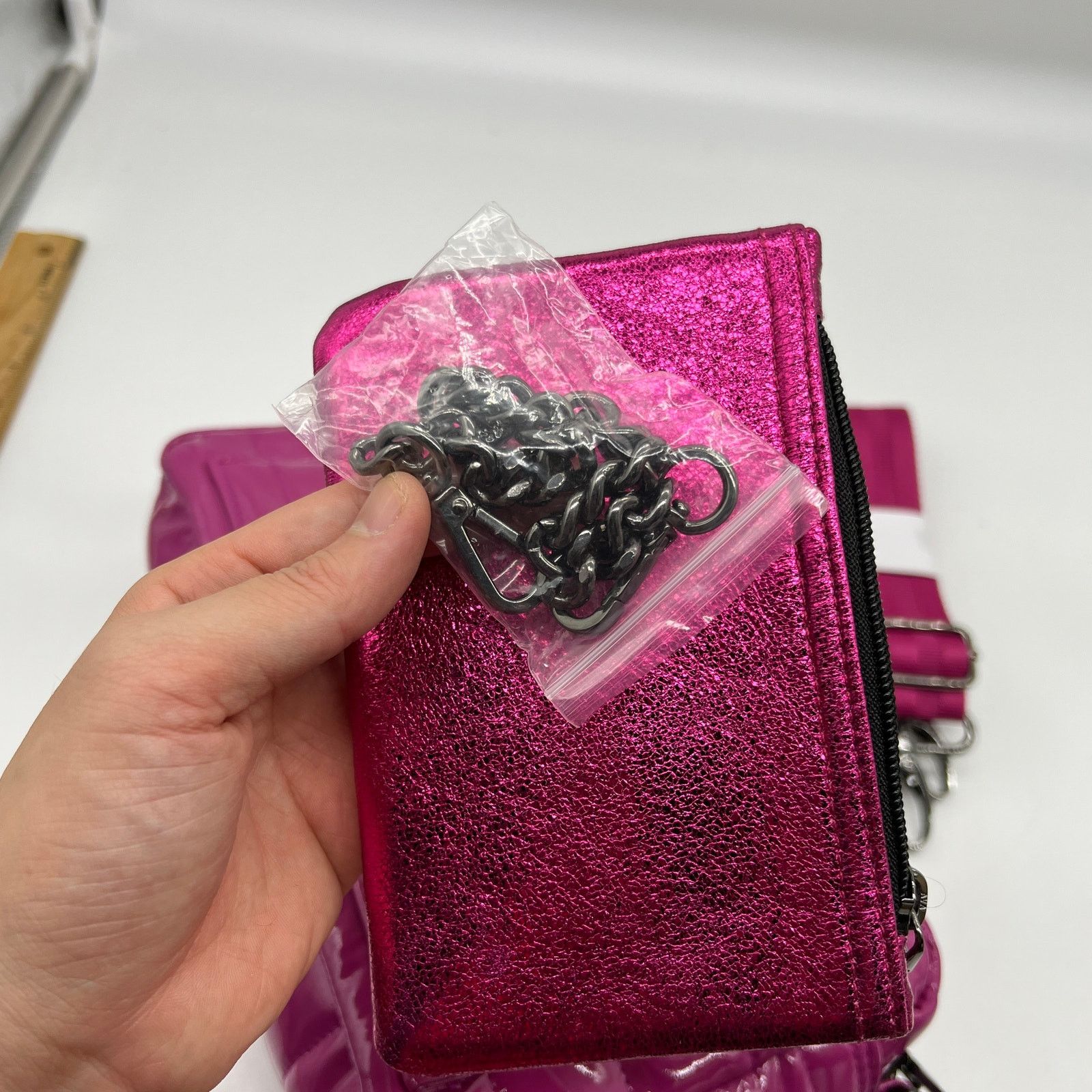 Other Think Royln Margo Crossbody w Crinkle Metallic Luxe Wallet Size ONE SIZE - 14 Thumbnail