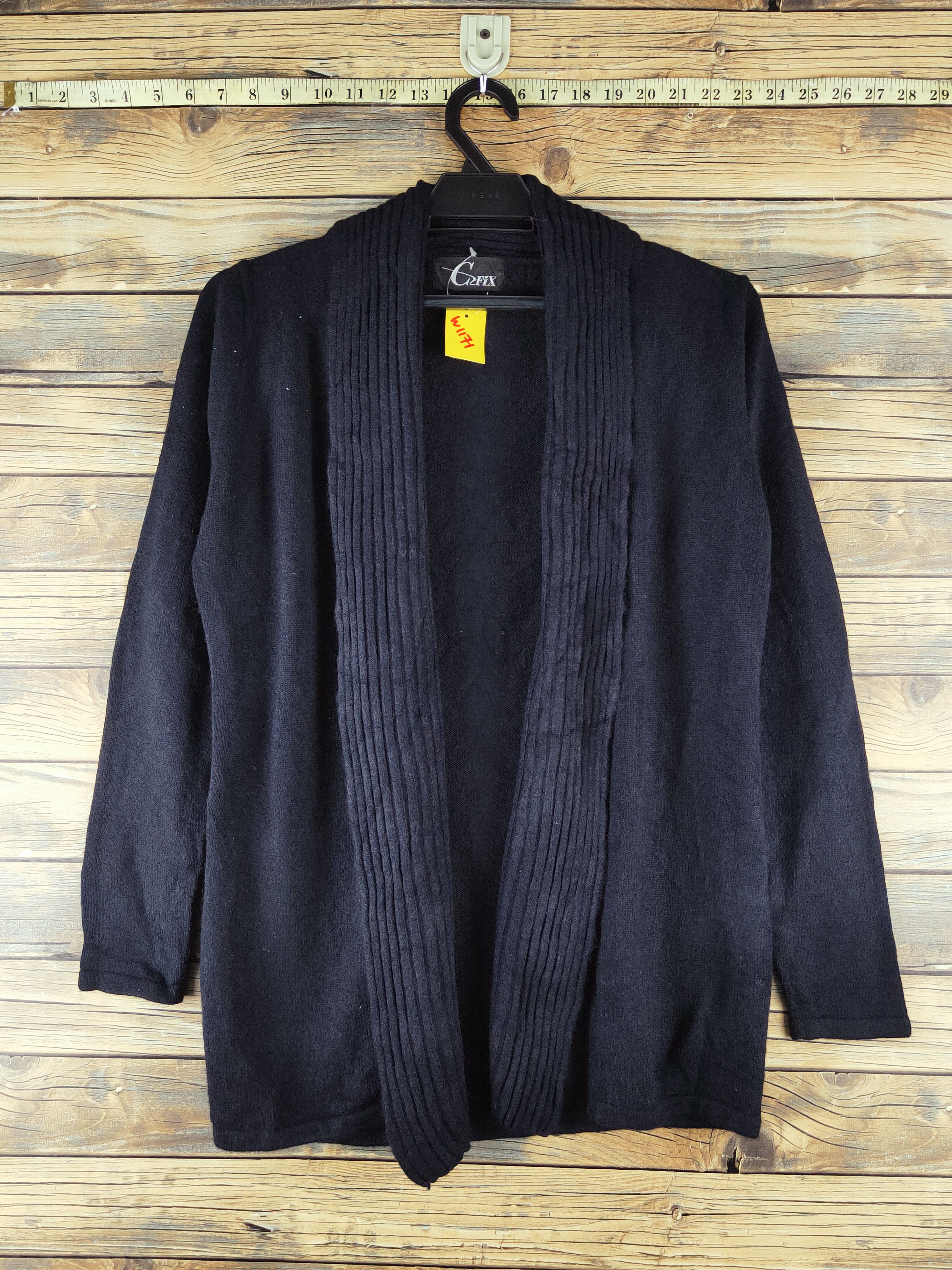 Homespun Knitwear × Japanese Brand G2fix Black Knitwear Cardigan #W1171 Size S / US 4 / IT 40 - 1 Thumbnail