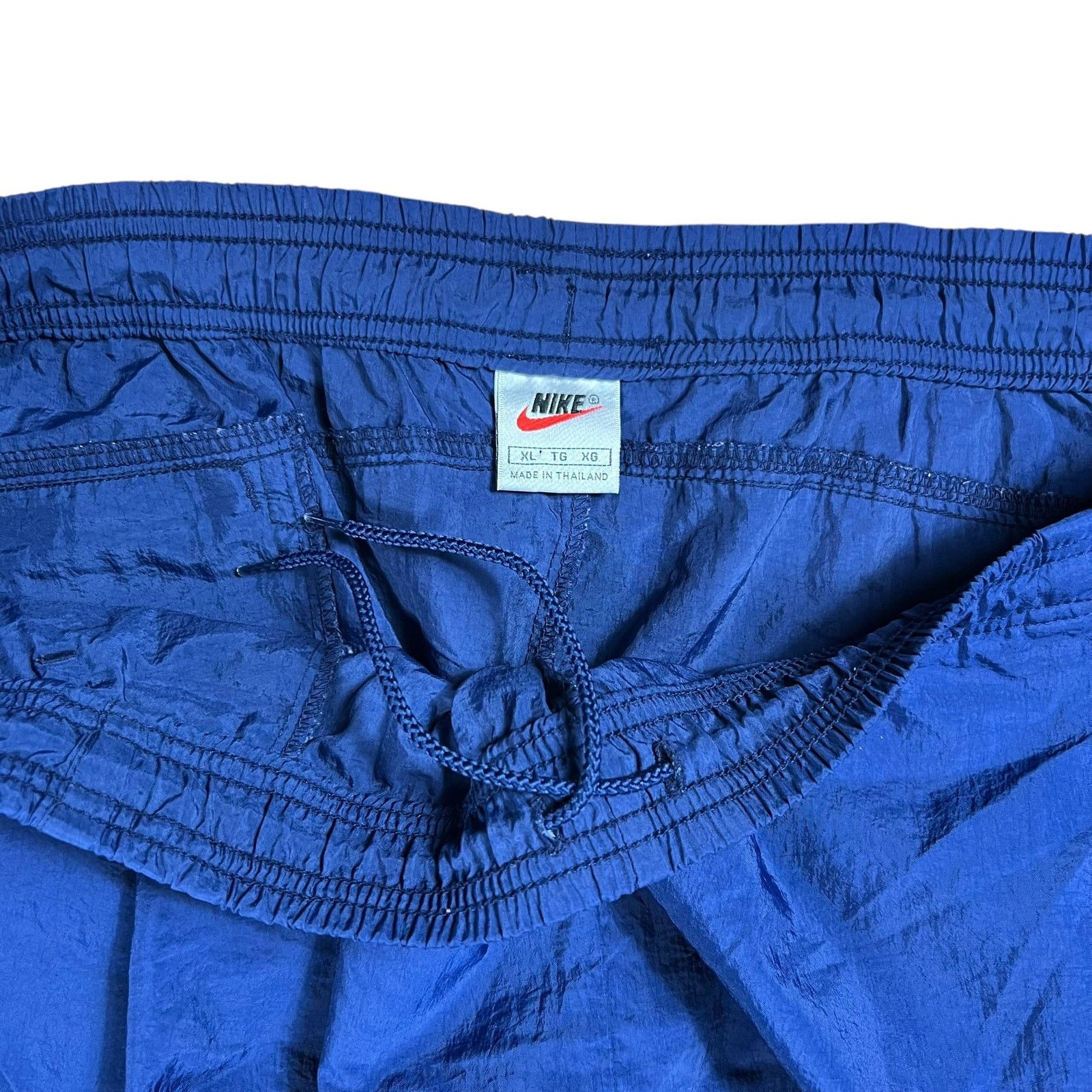 Nike × Vintage Vintage 90s Nike mini swoosh tonal navy track pants (XL) Size US 36 / EU 52 - 5 Thumbnail