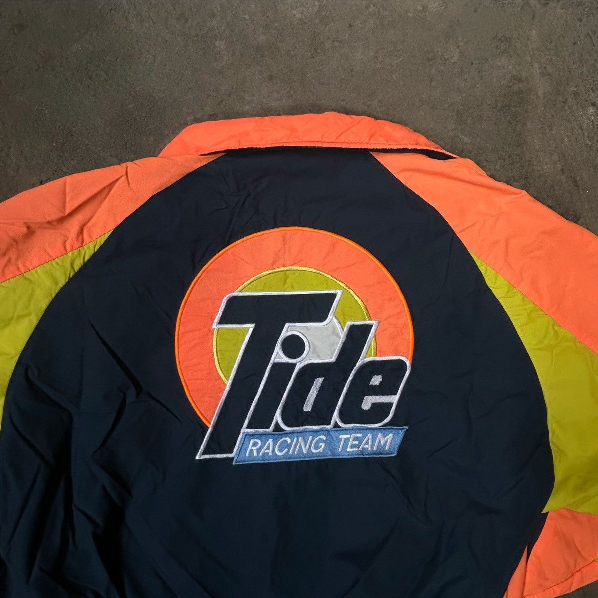 Vintage 1997 Tide Race Gear Nylon Reversible Jacket MADE IN USA Size US L / EU 52-54 / 3 - 4 Thumbnail