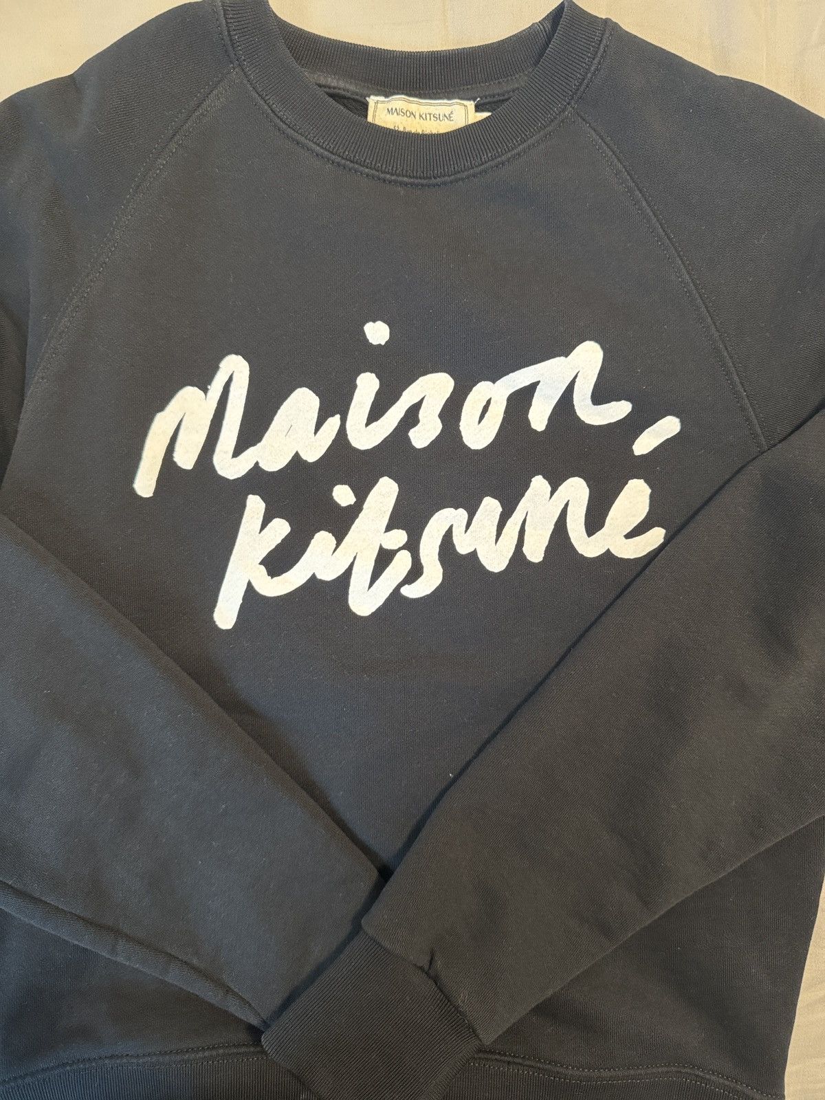 Maison Kitsune MAISON KITSUNE Black Crewneck Size XS / US 0-2 / IT 36-38 - 3 Thumbnail