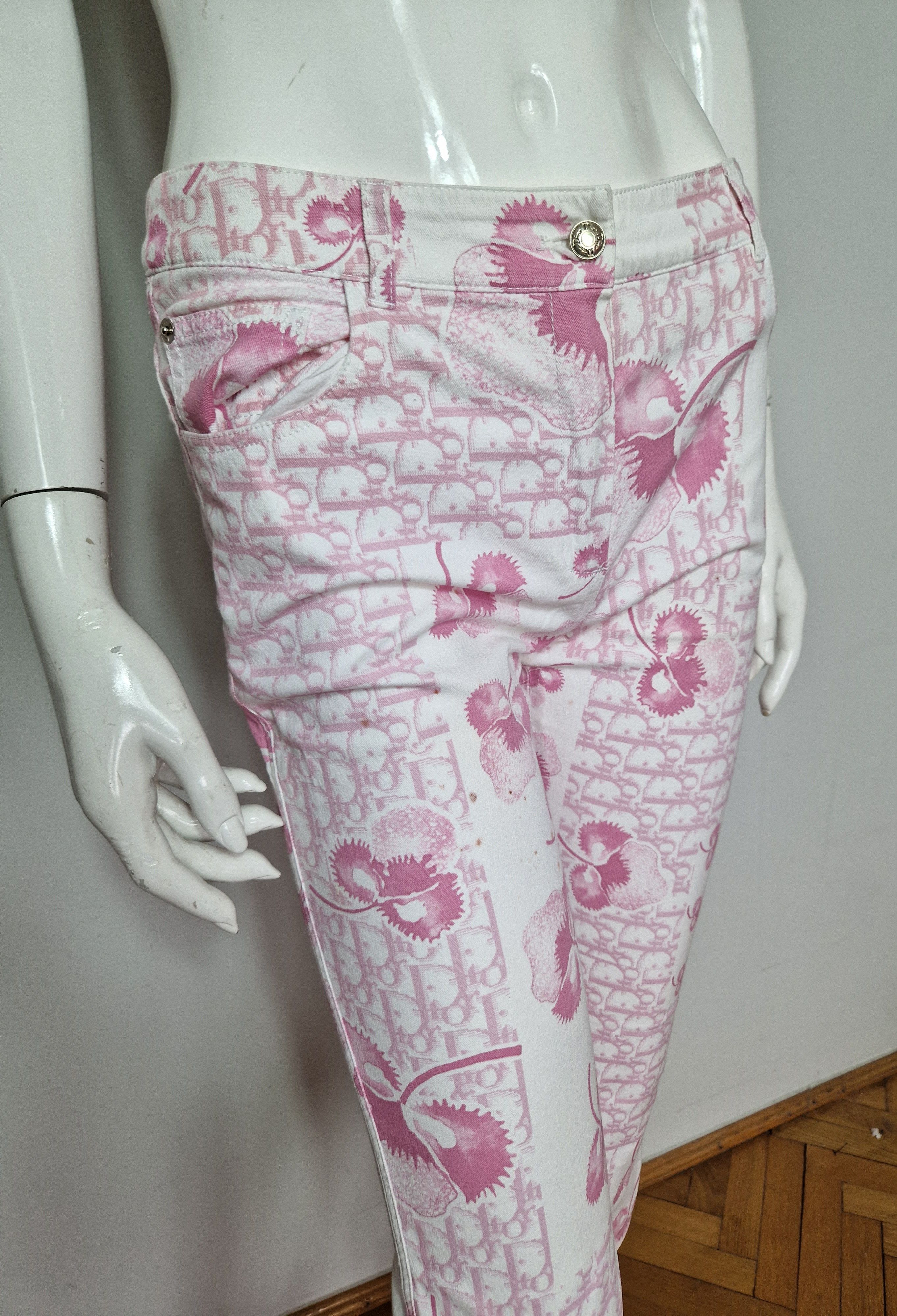 Dior Christian Dior pink monogram 3/4 pants Size 27" / US 4 / IT 40 - 12 Thumbnail