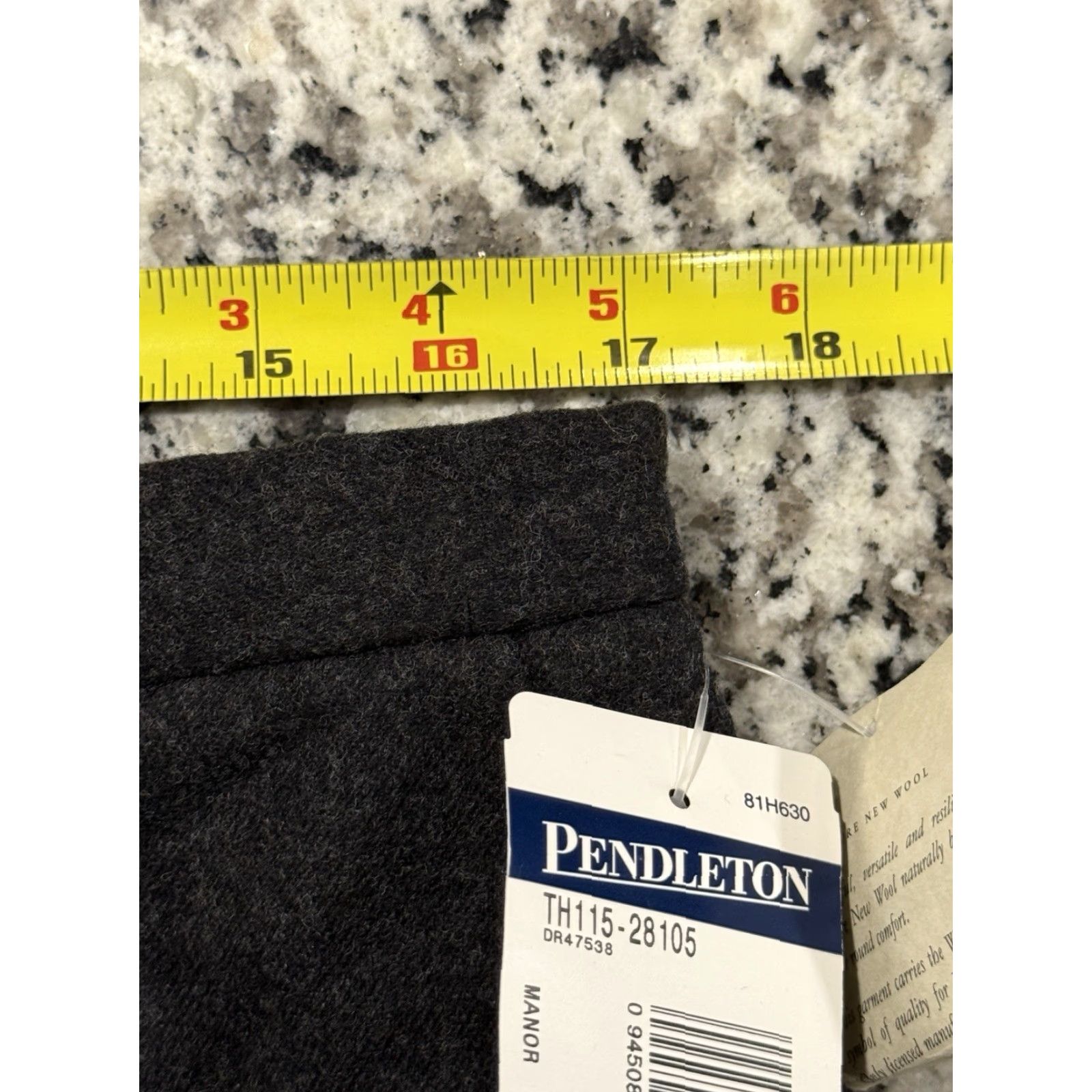 Pendleton VINTAGE Pendleton Pants Dress Pants Gray 100% Virgin Wool Women Size 18 Regular 34x30 USA Lined Pockets Size 40" / US 18 - 3 Thumbnail