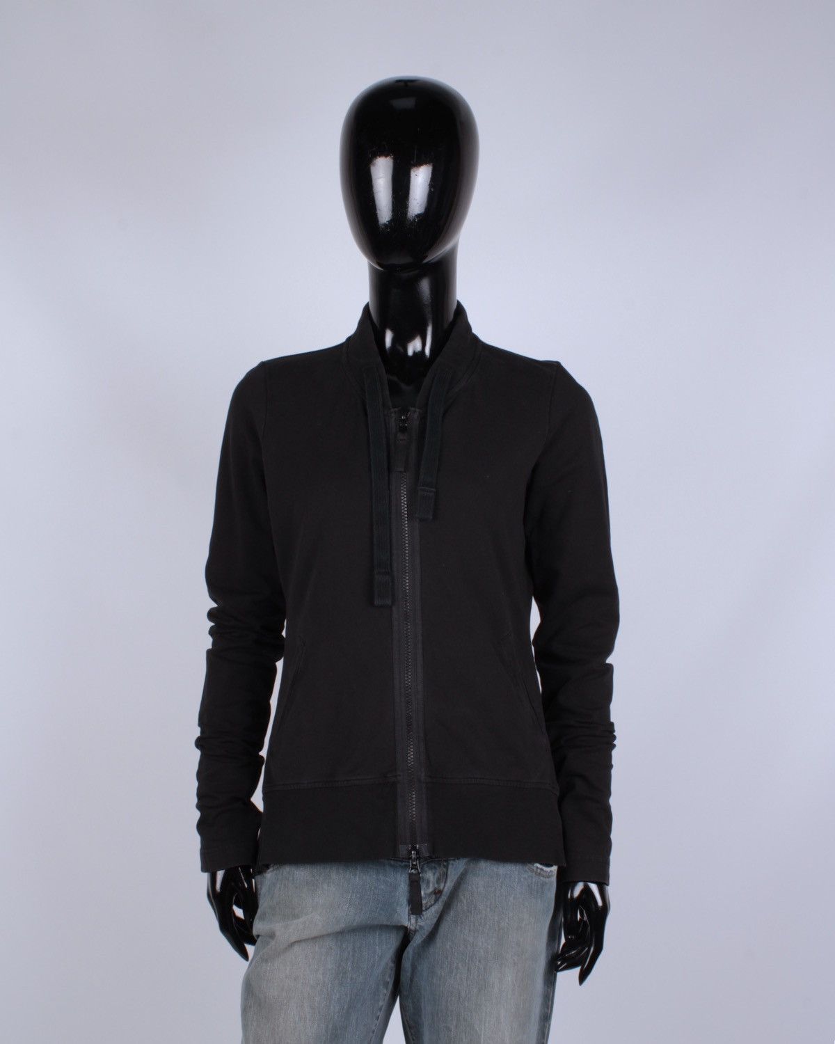 Designer × Rundholz RUNDHOLZ Black Label Cotton Elastane Black Bomber Jacket Size S / US 4 / IT 40 - 1 Thumbnail