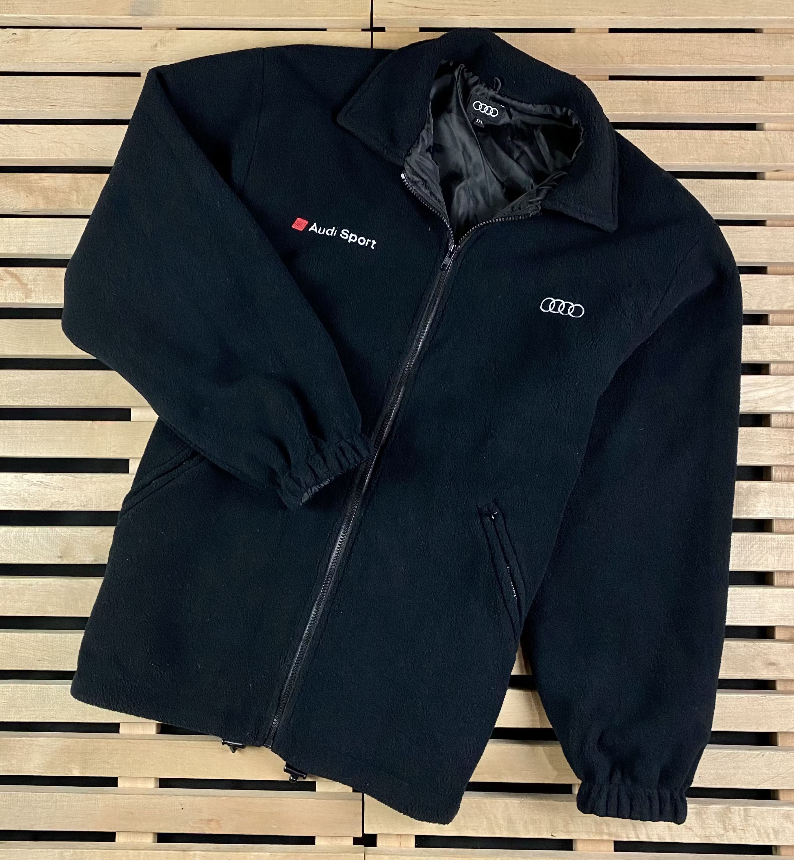 Audi × Vintage Mens Fleece Bomber Jacket Audi Vintage Size XXL Size US XXL / EU 58 / 5 - 1 Thumbnail
