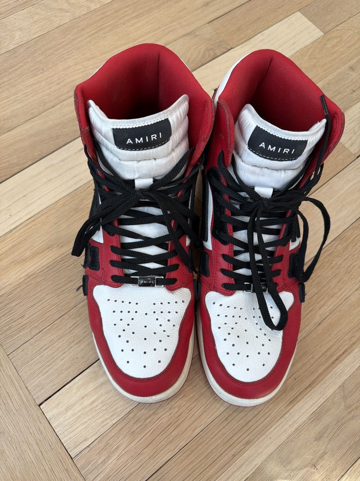 Amiri AMIRI SKEL-TOP HIGH RED bones Size US 12 / EU 45 - 3 Thumbnail
