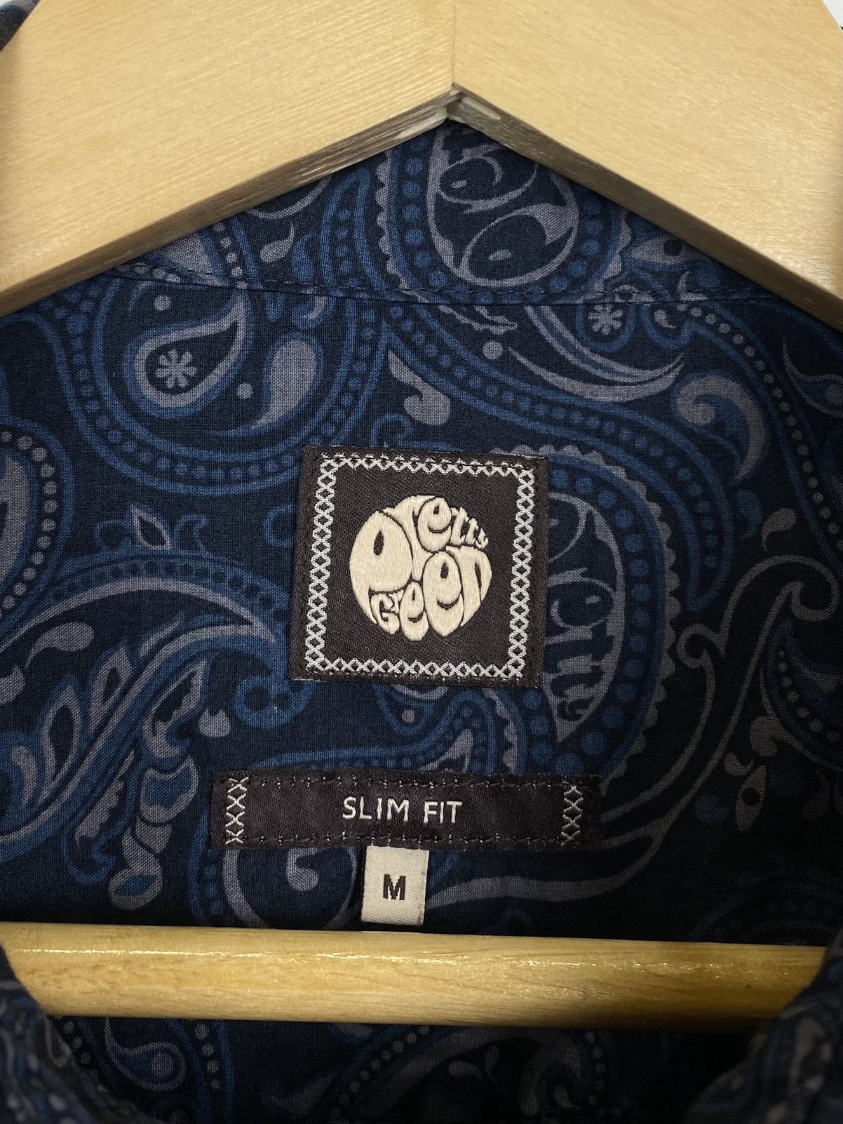 Pretty Green Pretty Green Slim Fit Shirt Buttons-Up Paisley Pattern Size US M / EU 48-50 / 2 - 6 Thumbnail