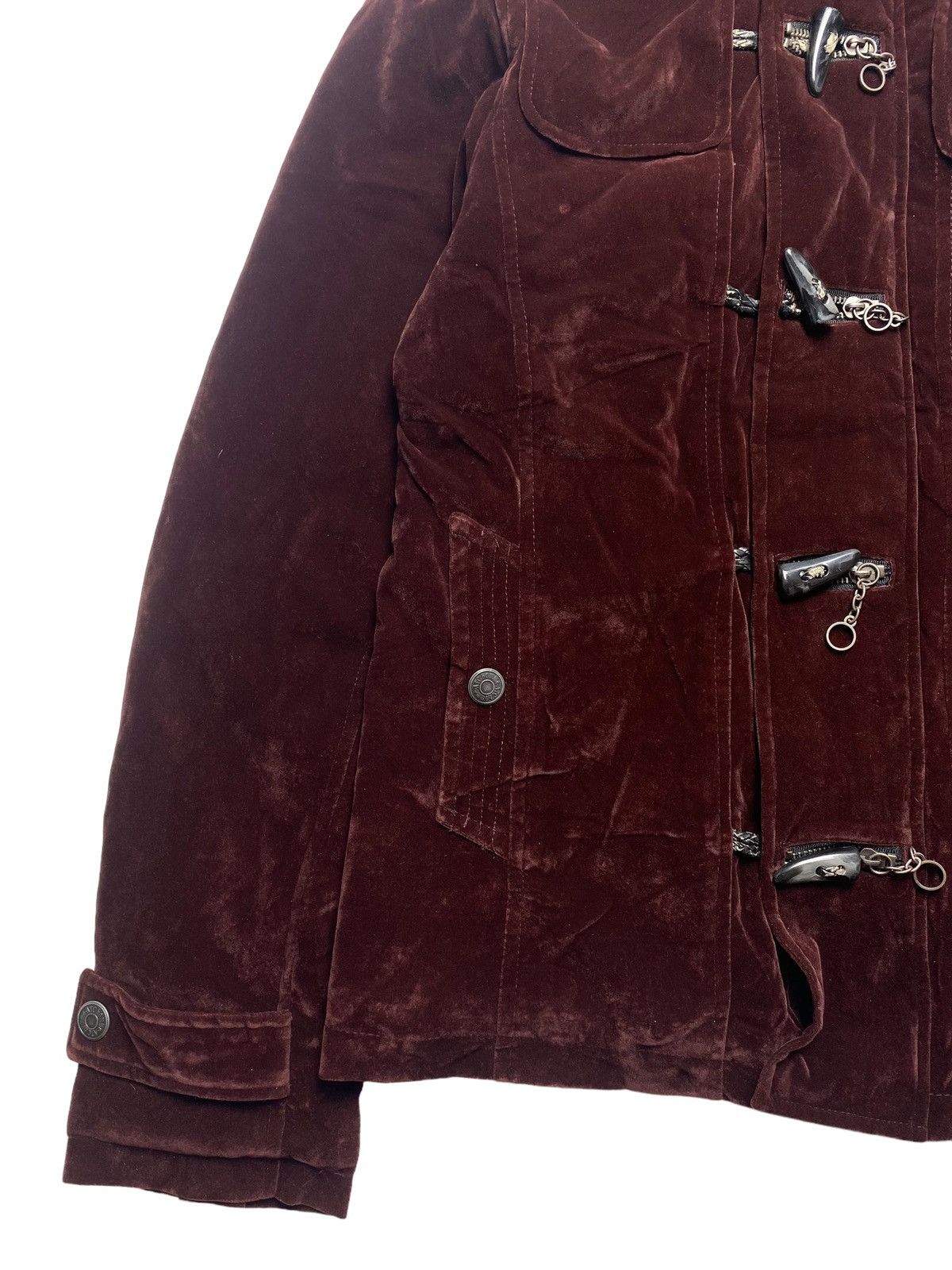 In The Attic 2000s In The Attic - Red Wine Velour Jacket Size US M / EU 48-50 / 2 - 4 Thumbnail