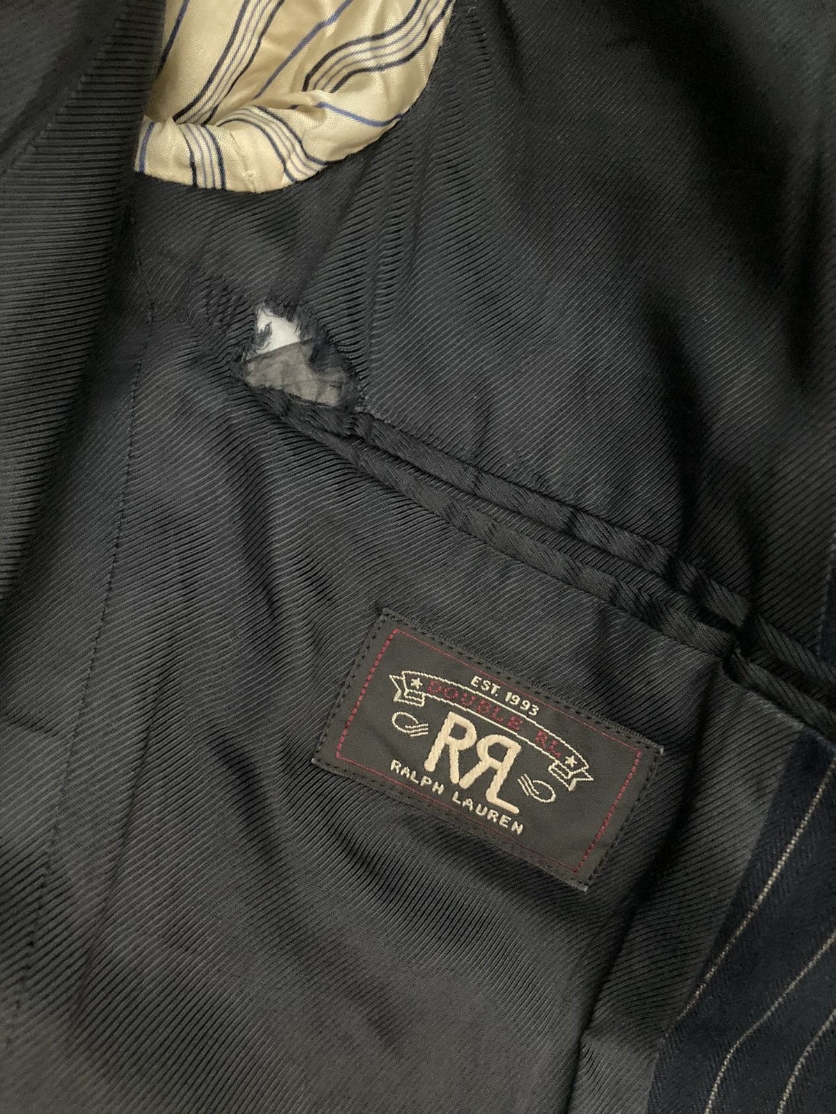 Polo Ralph Lauren RRL Double RL HBT Wabash Indigo Coat Blazers Size 38R - 18 Thumbnail