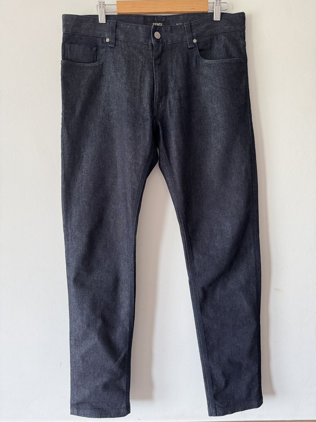 Fendi 🔥🔥 Fendi Effect Lasered FF Logo Jeans Size US 36 / EU 52 - 3 Thumbnail