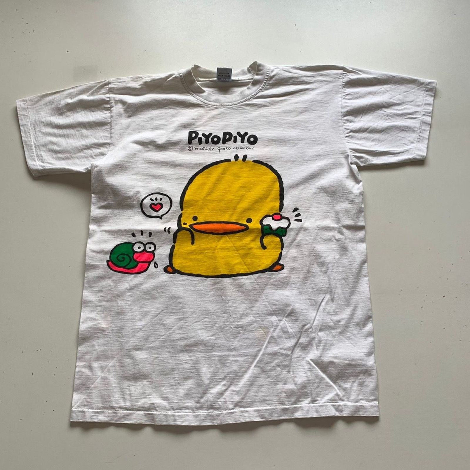 Vintage Vintage 90s PiYo PiYo Mother Goose No Mori T Shirt Large Size US L / EU 52-54 / 3 - 1 Thumbnail