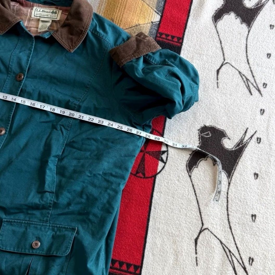 Vintage VINTAGE L.L. Bean Coat 3XL Teal Blue Corduroy Plaid Lined Womens Size XXL / US 16-18 / IT 52-54 - 7 Thumbnail