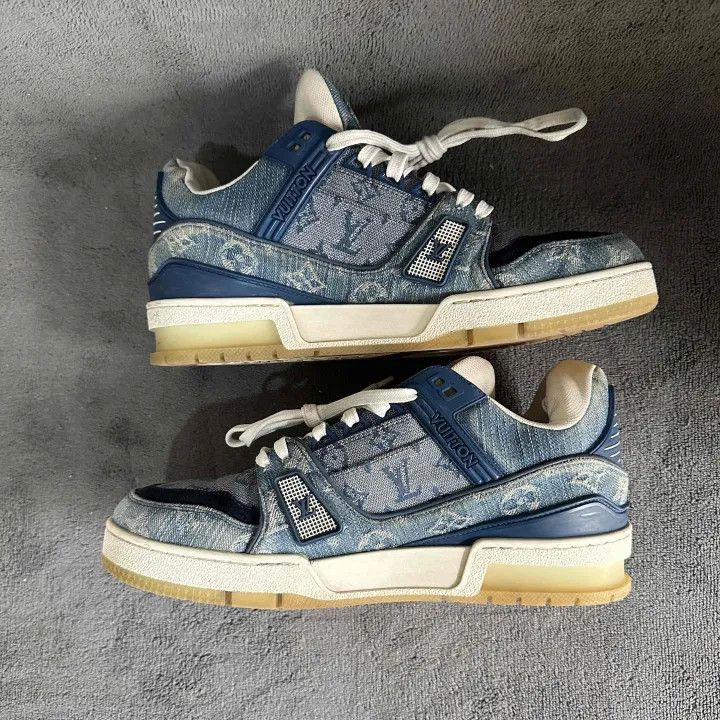 Louis Vuitton Louis Vuitton Denim Trainer Sneakers for Men -2508 Size US 9 / EU 42 - 7 Thumbnail