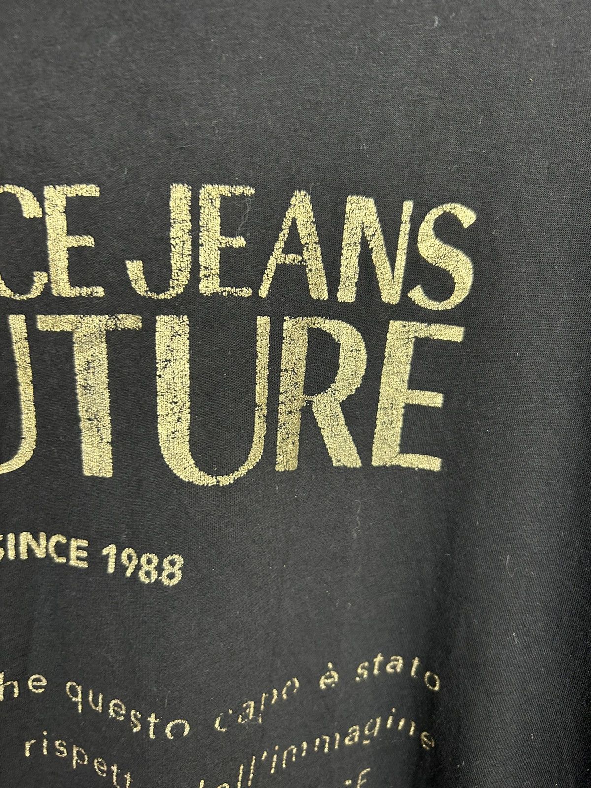 Versace × Versace Jeans Couture Versace Jeans Couture Black T shirt Logo Size US M / EU 48-50 / 2 - 6 Thumbnail