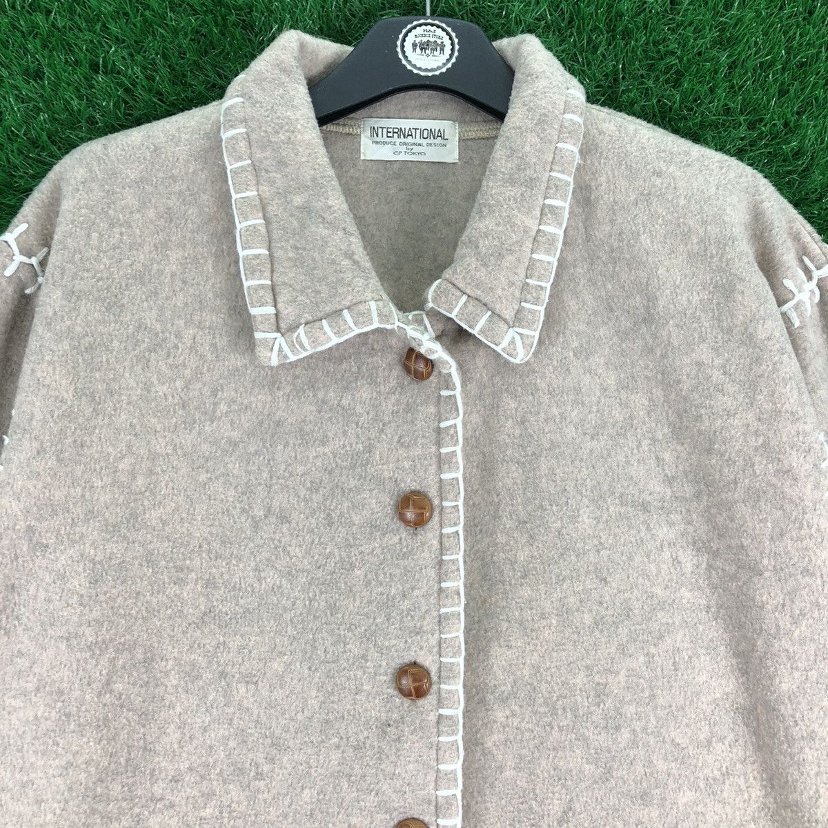 Native Vintage Wool Jacket Hand Embroidered by CP Tokyo Size US XL / EU 56 / 4 - 7 Thumbnail