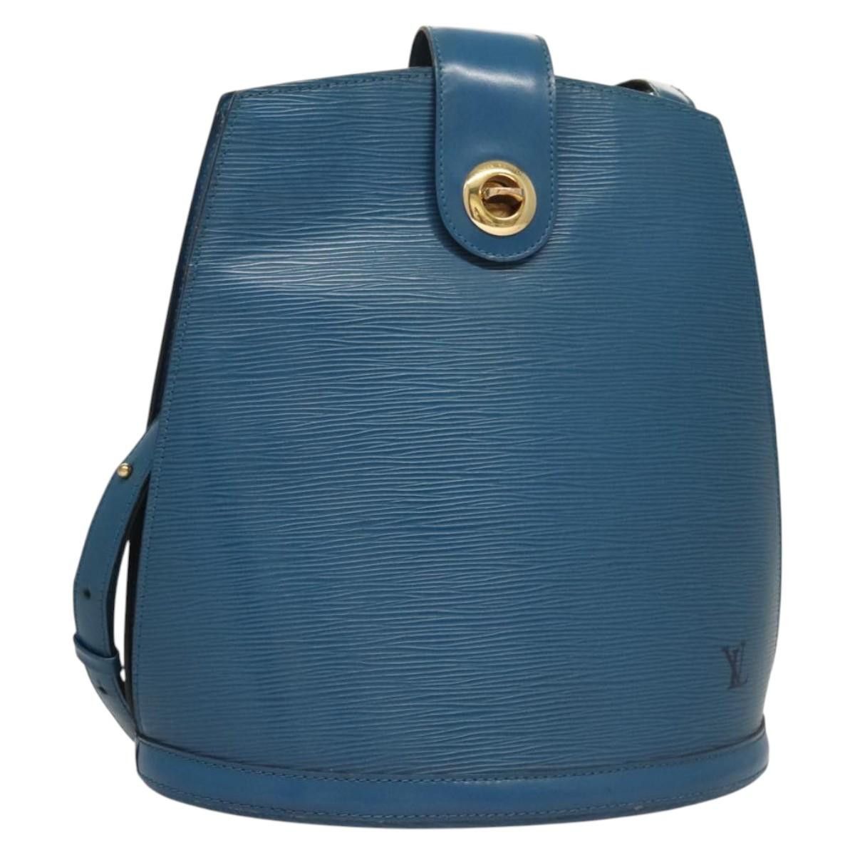 Louis Vuitton Epi Cluny Shoulder Bag Blue M52255 Lv Auth 119203, Women's