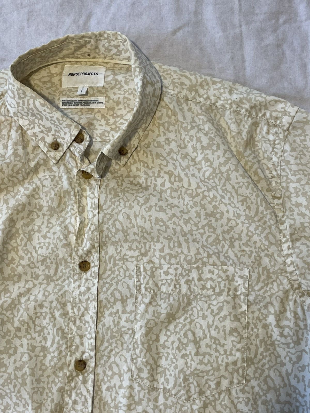 Norse Projects Norse Projects Anton Martin Camo Short Sleeve Shirt Large Size US L / EU 52-54 / 3 - 5 Thumbnail