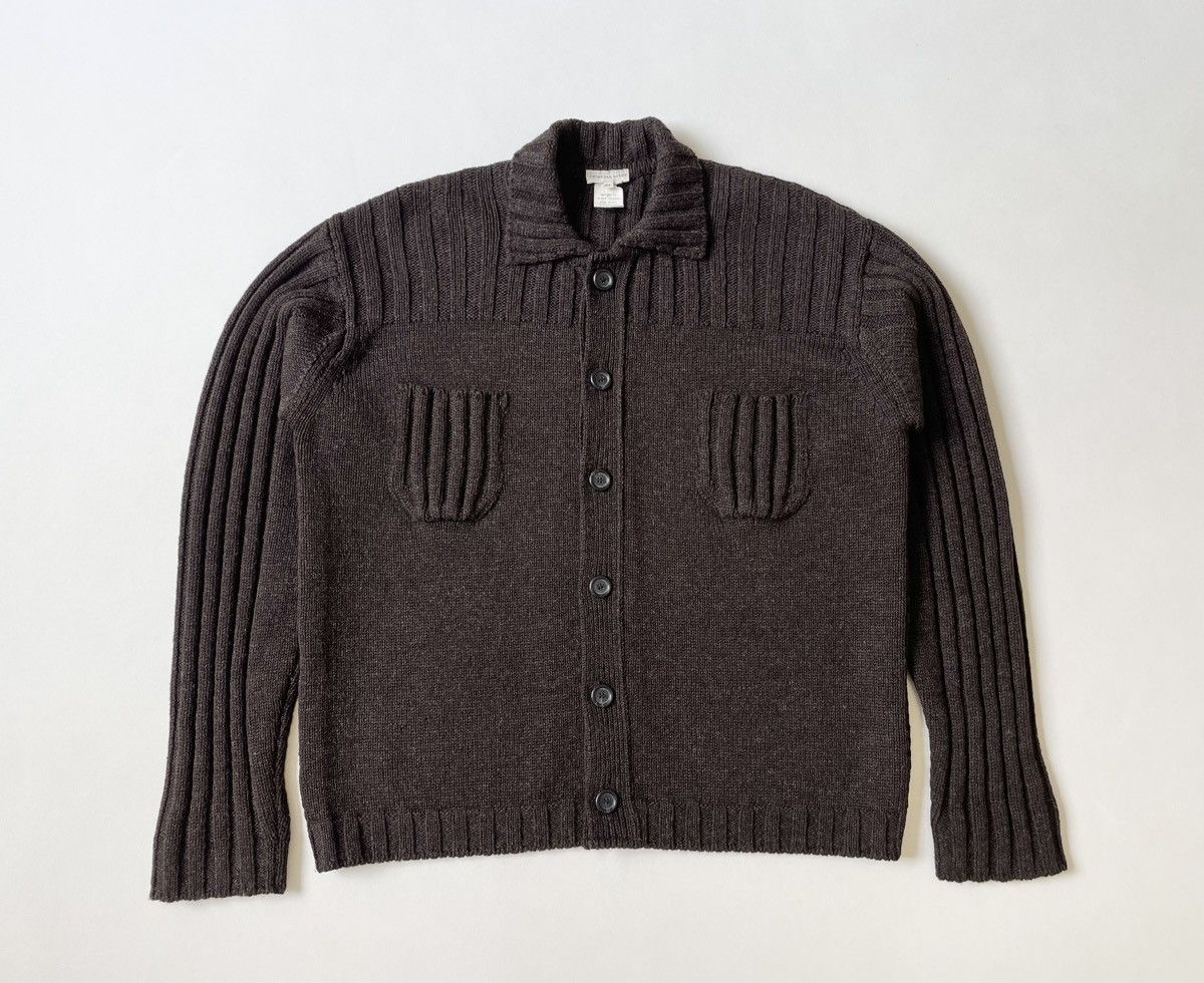 Dries Van Noten Early 2000s Brown Wool Cardigan Size US XL / EU 56 / 4 - 15 Thumbnail