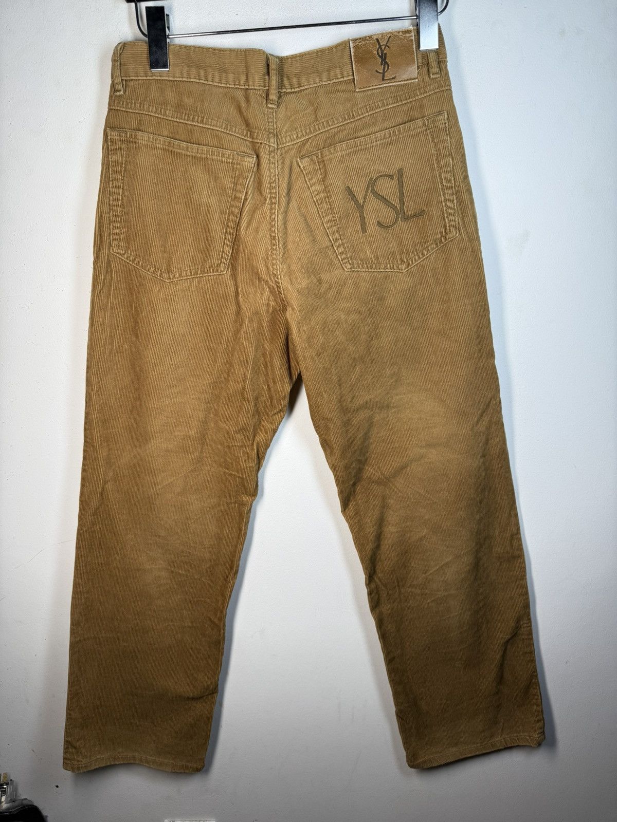 Yves Saint Laurent 30x30 Corduroy YSL Pants Velvet Vintage Jeans Denim Logo Y2k Size US 30 / EU 46 - 3 Thumbnail