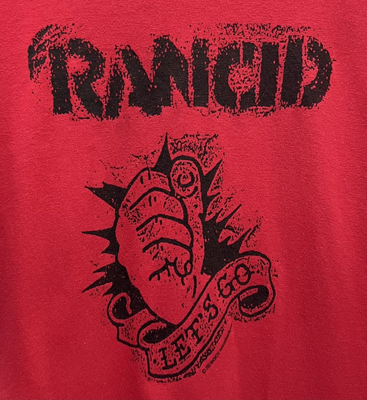 Anvil × Band Tees × Vintage VINTAGE 90s RANCID LET'S GO TOUR BAND TEE Size US S / EU 44-46 / 1 - 3 Thumbnail