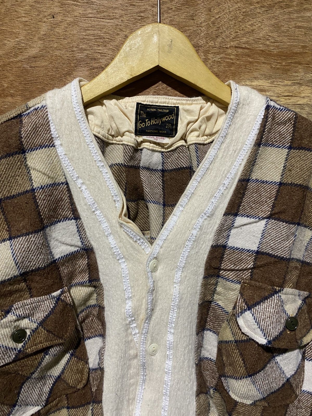 Japanese Brand 💸BINDING OFFER💸 GO TO HOLLYWOOD KAPITAL STYLE UNIQUE FLANNEL Size US XL / EU 56 / 4 - 5 Thumbnail
