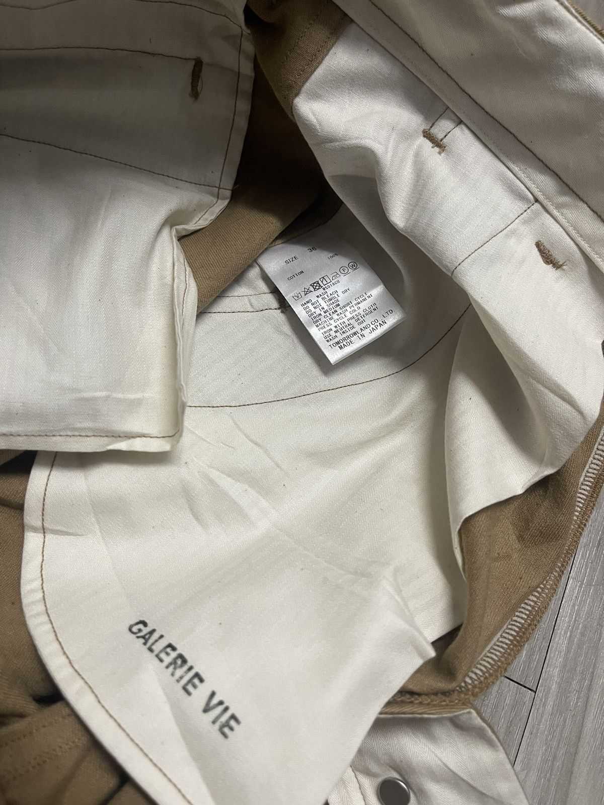 Journal Standard × United Arrows 🔸Galerie Vie - Vtg Style Work Pant Chinos Size US 30 / EU 46 - 7 Thumbnail