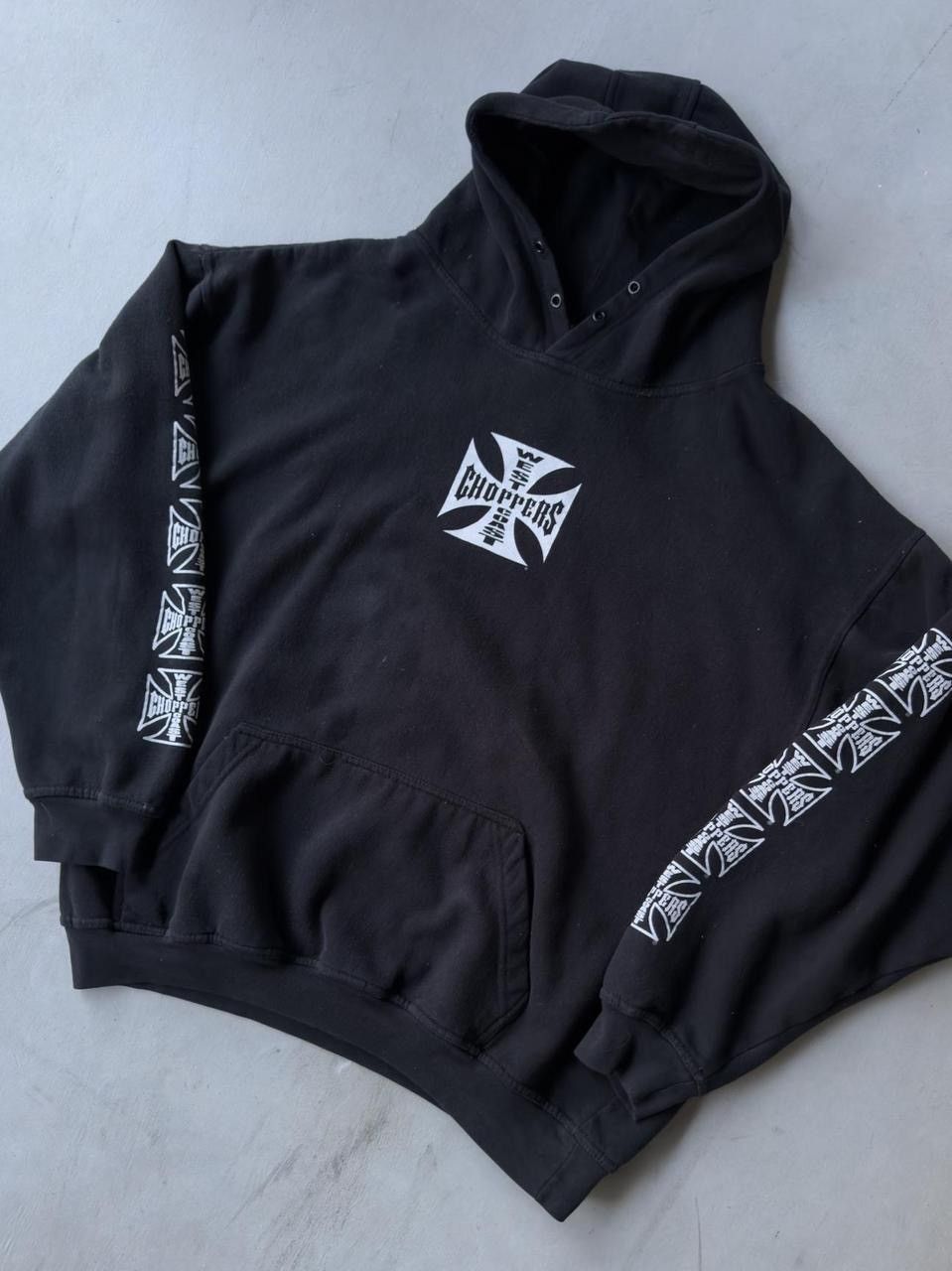 West Coast Choppers Vintage Y2K West Coast Choppers Black Hoodie Jesse James Size US XL / EU 56 / 4 - 4 Thumbnail