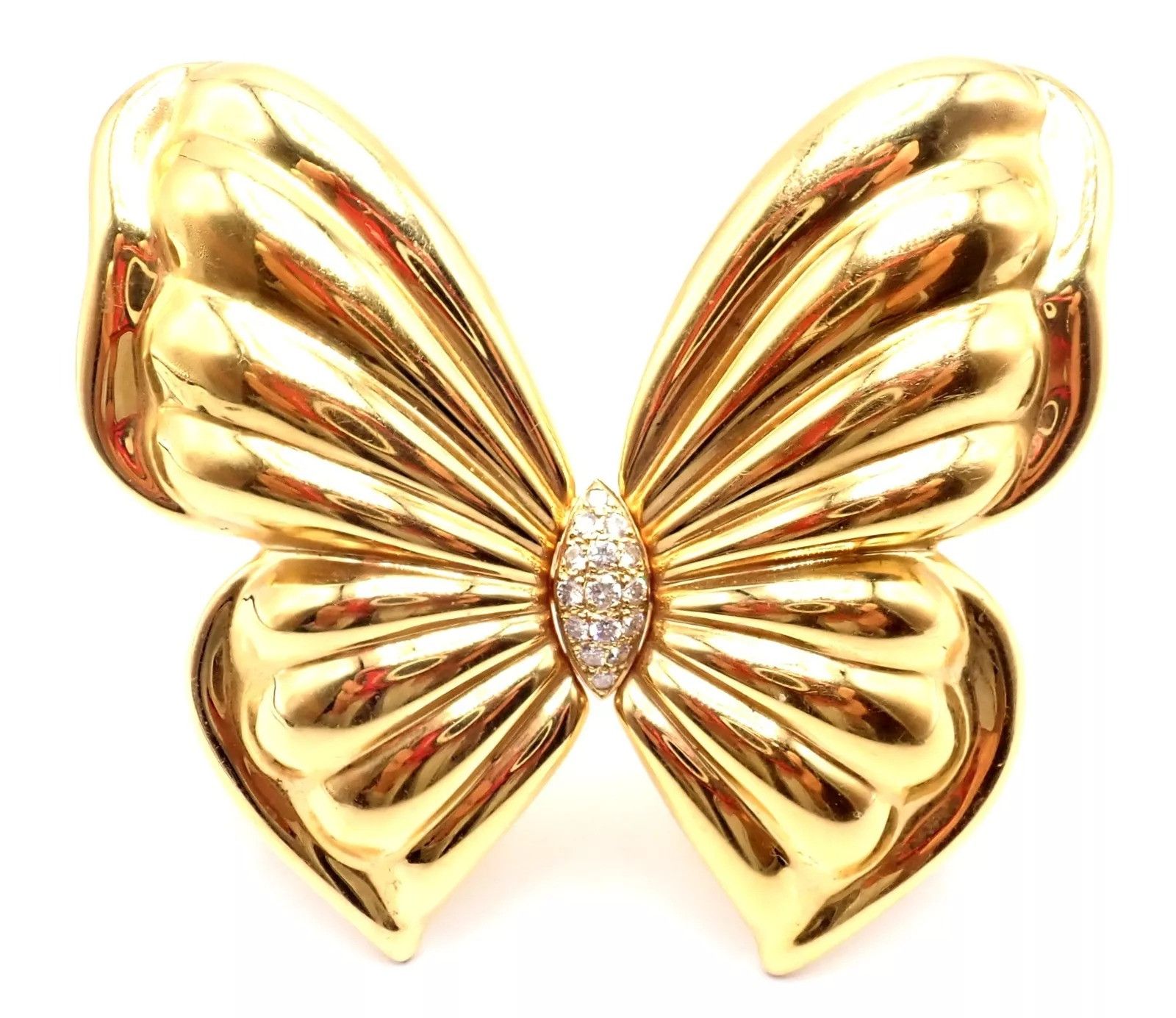 Van Cleef & Arpels Van Cleef & Arpels 18k Yellow Gold Butterfly Pin Brooch Size ONE SIZE - 5 Thumbnail