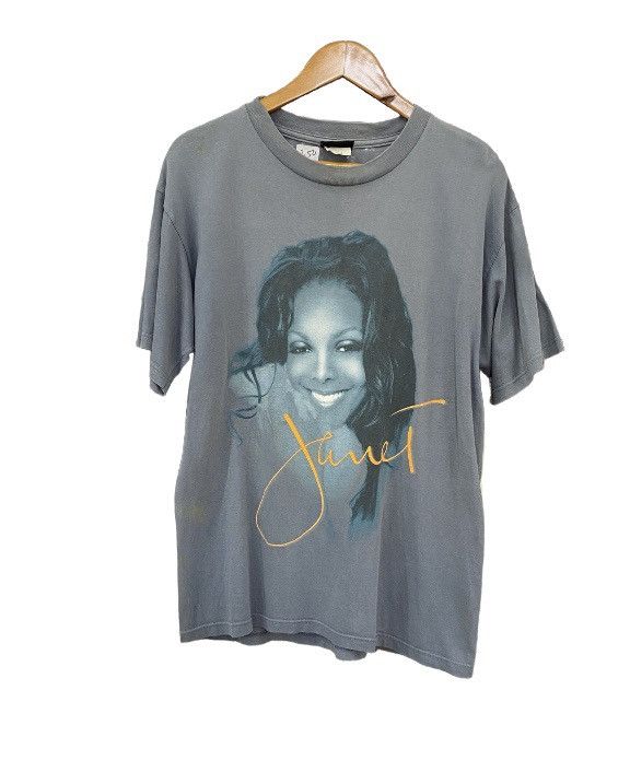 Band Tees ✅ VINTAGE 90s JANET JACKSON American pop singer USA shirt Size US S / EU 44-46 / 1 - 1 Thumbnail