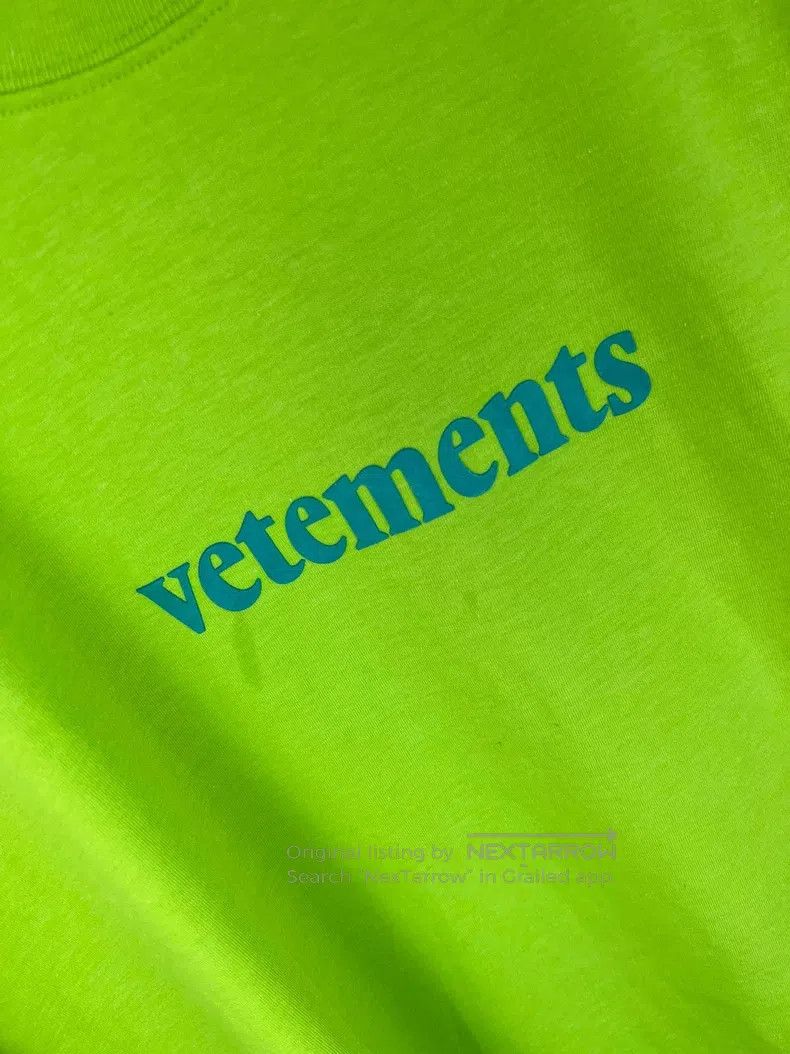 Vetements Vetements Classic Avocado Green Tag Short Sleeve Size US XL / EU 56 / 4 - 2 Thumbnail