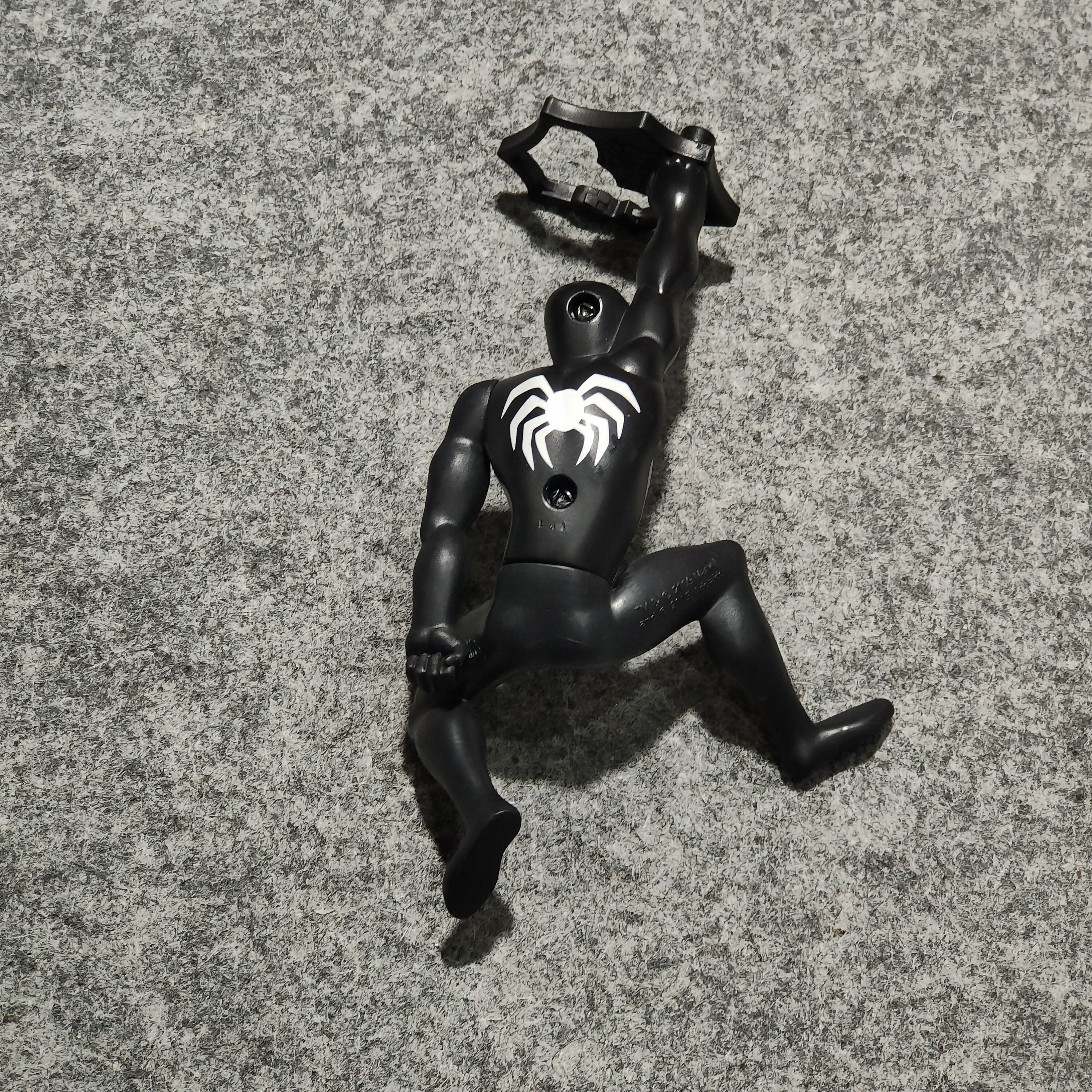 Marvel Comics 🔥2009 Marvel Black Spider-man/Venom Pull-string Figure Size ONE SIZE - 3 Thumbnail